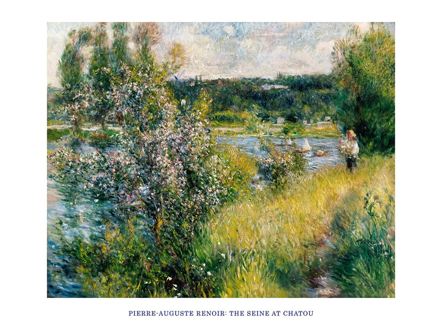 Art Print Auguste Renoir - The Seine at Chatou 80x60cm