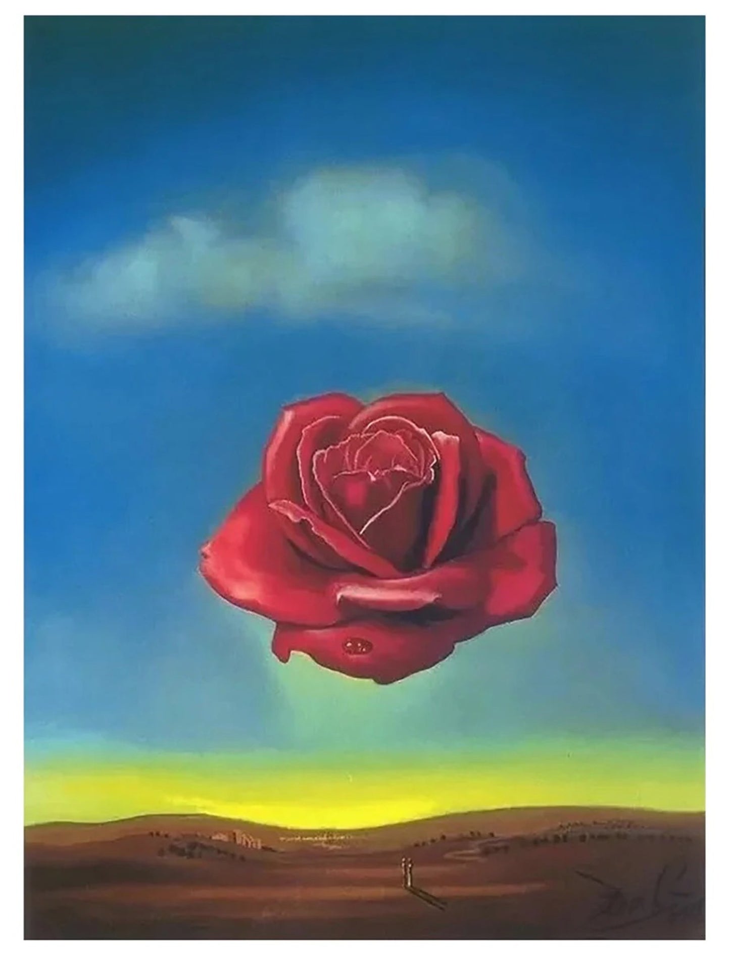 Art Print Salvador Dali - Rose Meditative 60x80cm
