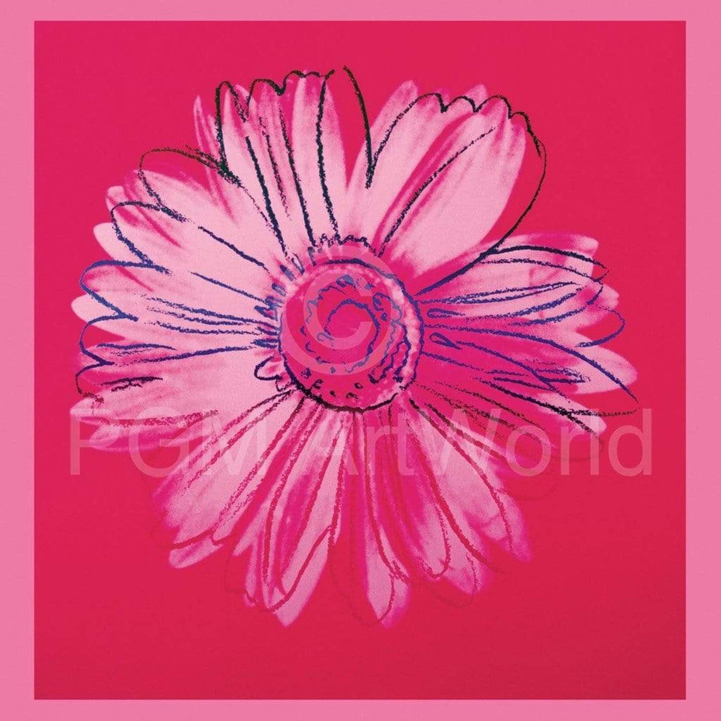 Art Print Andy Warhol Daisy 1982 - 90x90cm