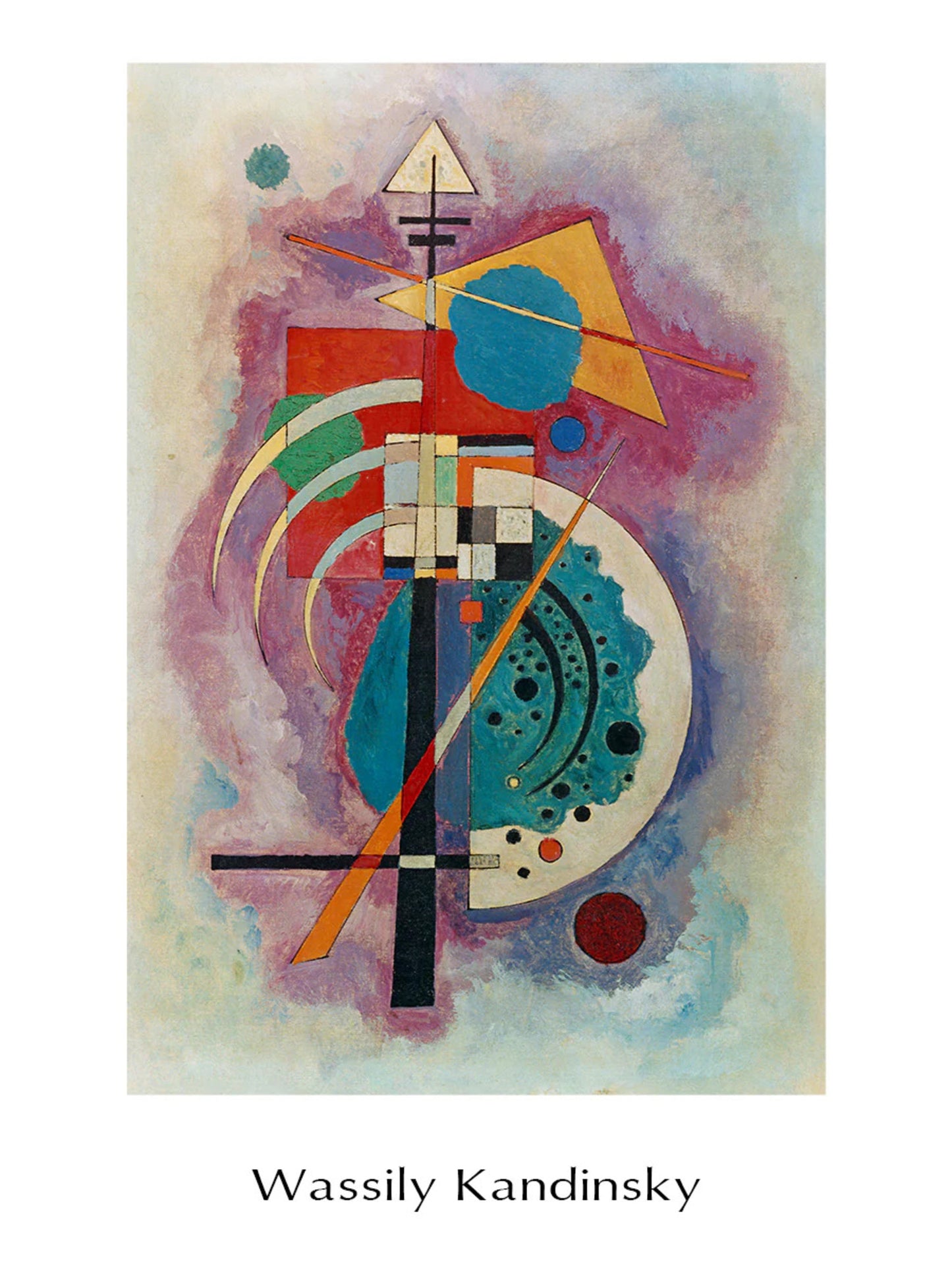 Art Print Wassily Kandinsky - Hommage a Grohmann 60x80cm