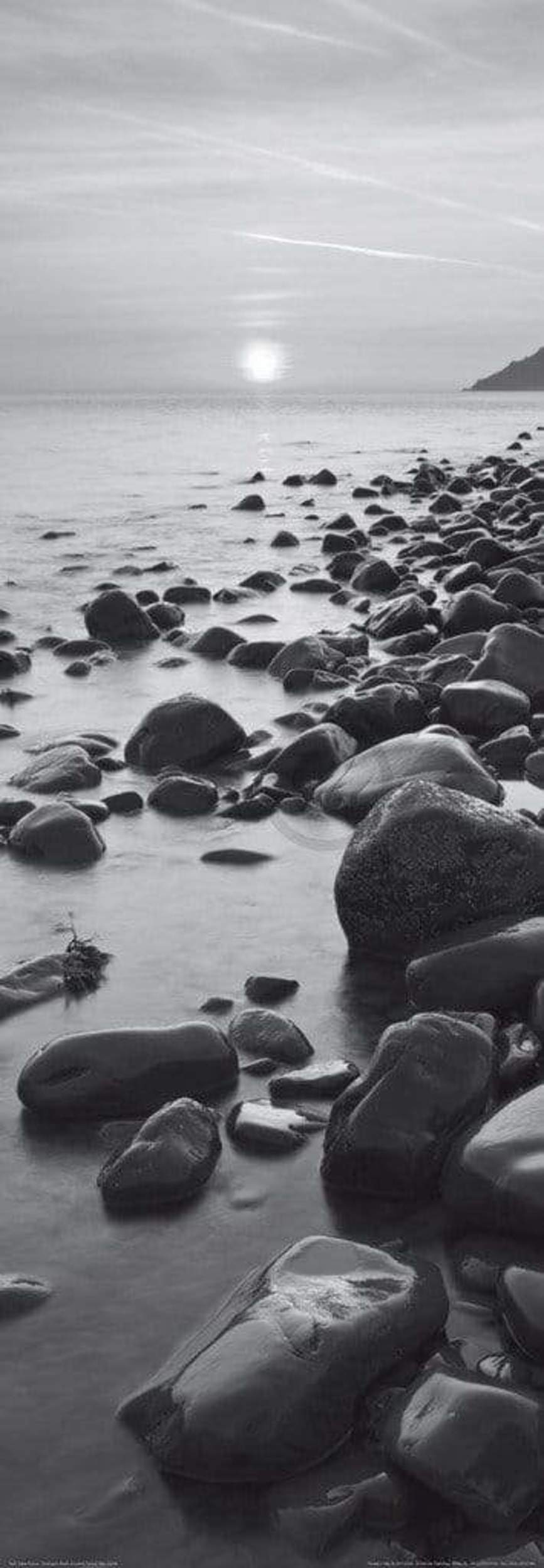 Art Print Adam Burton - Bossington Beach at sunrise 33x95cm