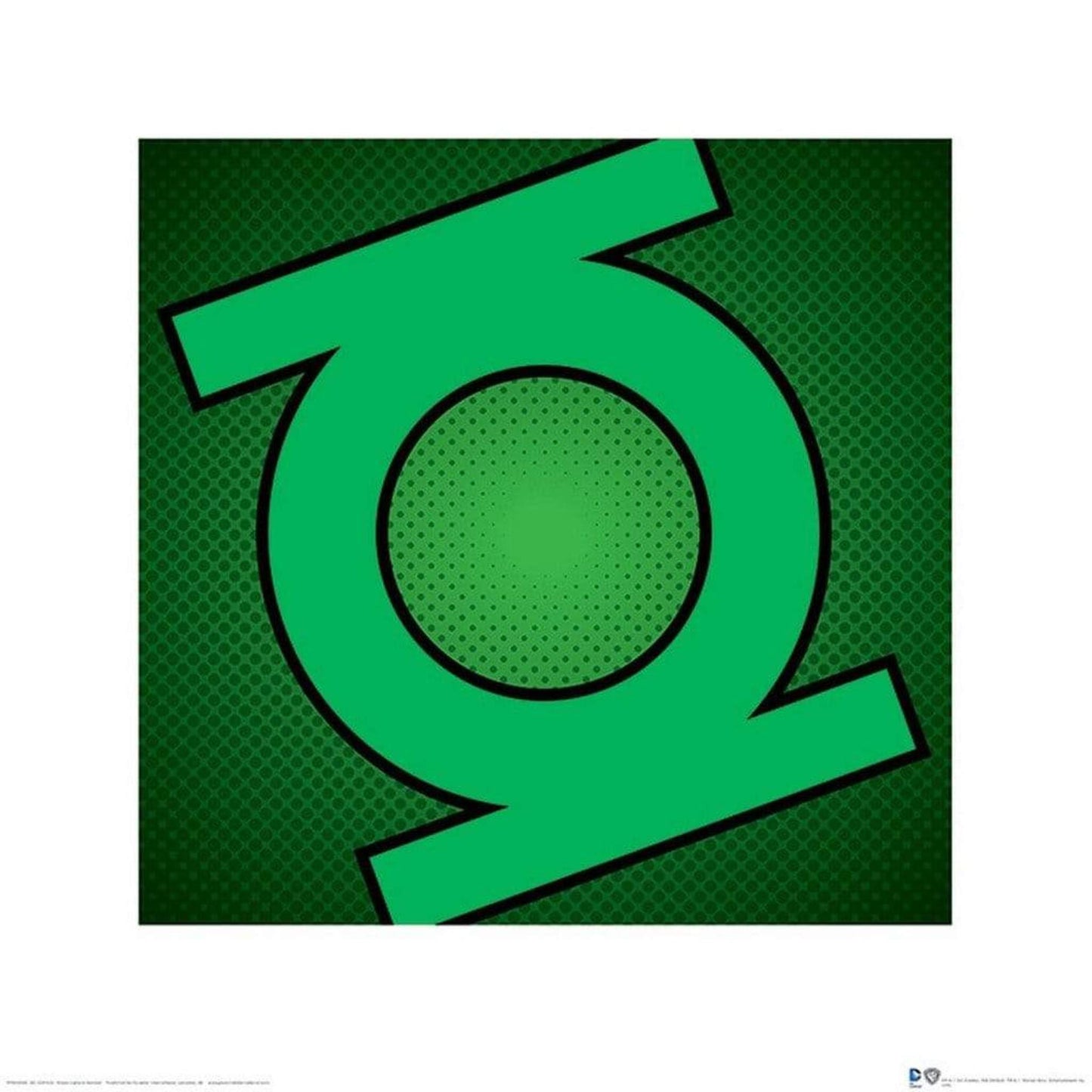 Art Print DC Comics - Green Lantern - Symbol 40x40cm