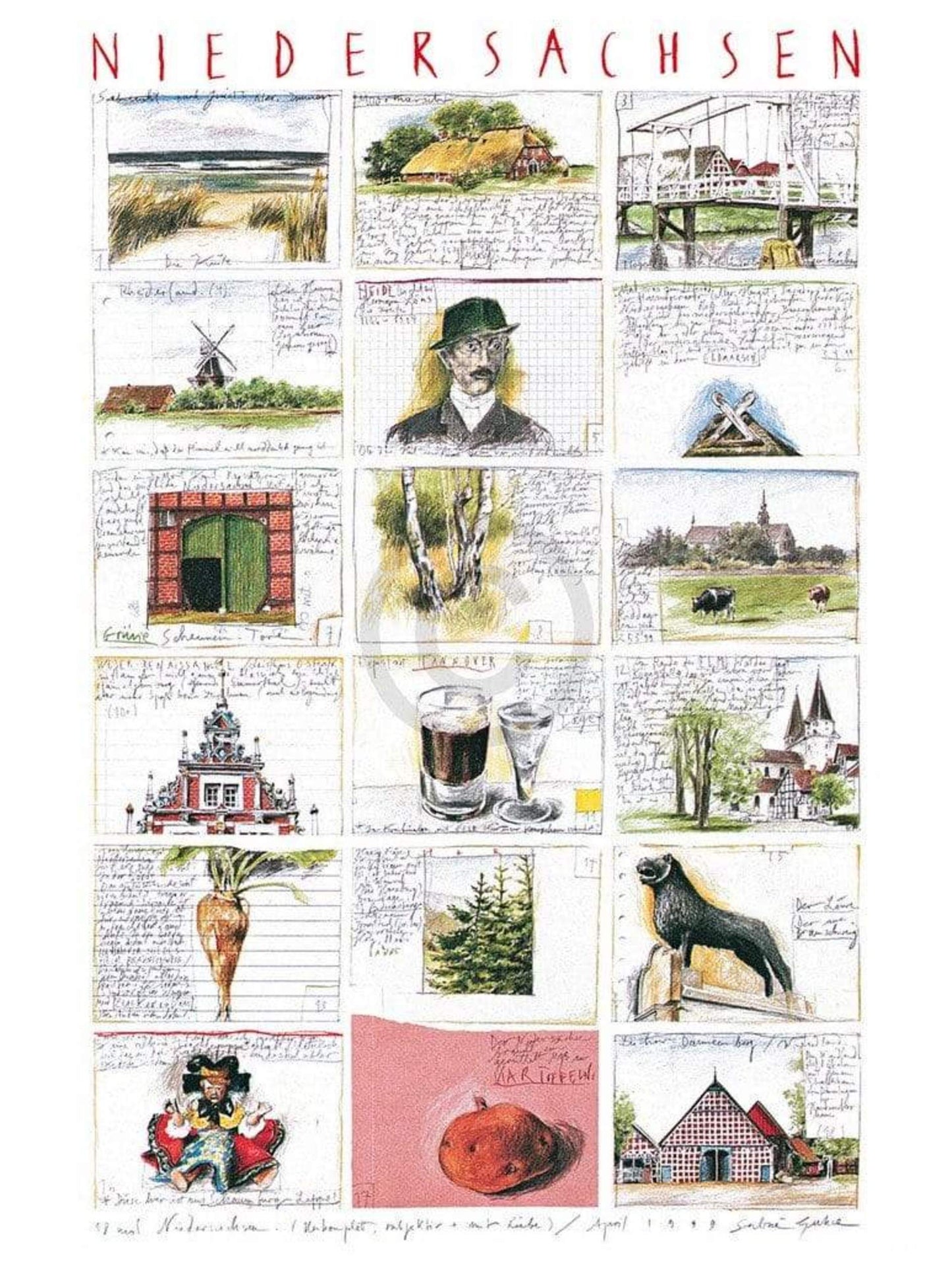 Art Print Sabine Gerke - Niedersachsen I 60x80cm