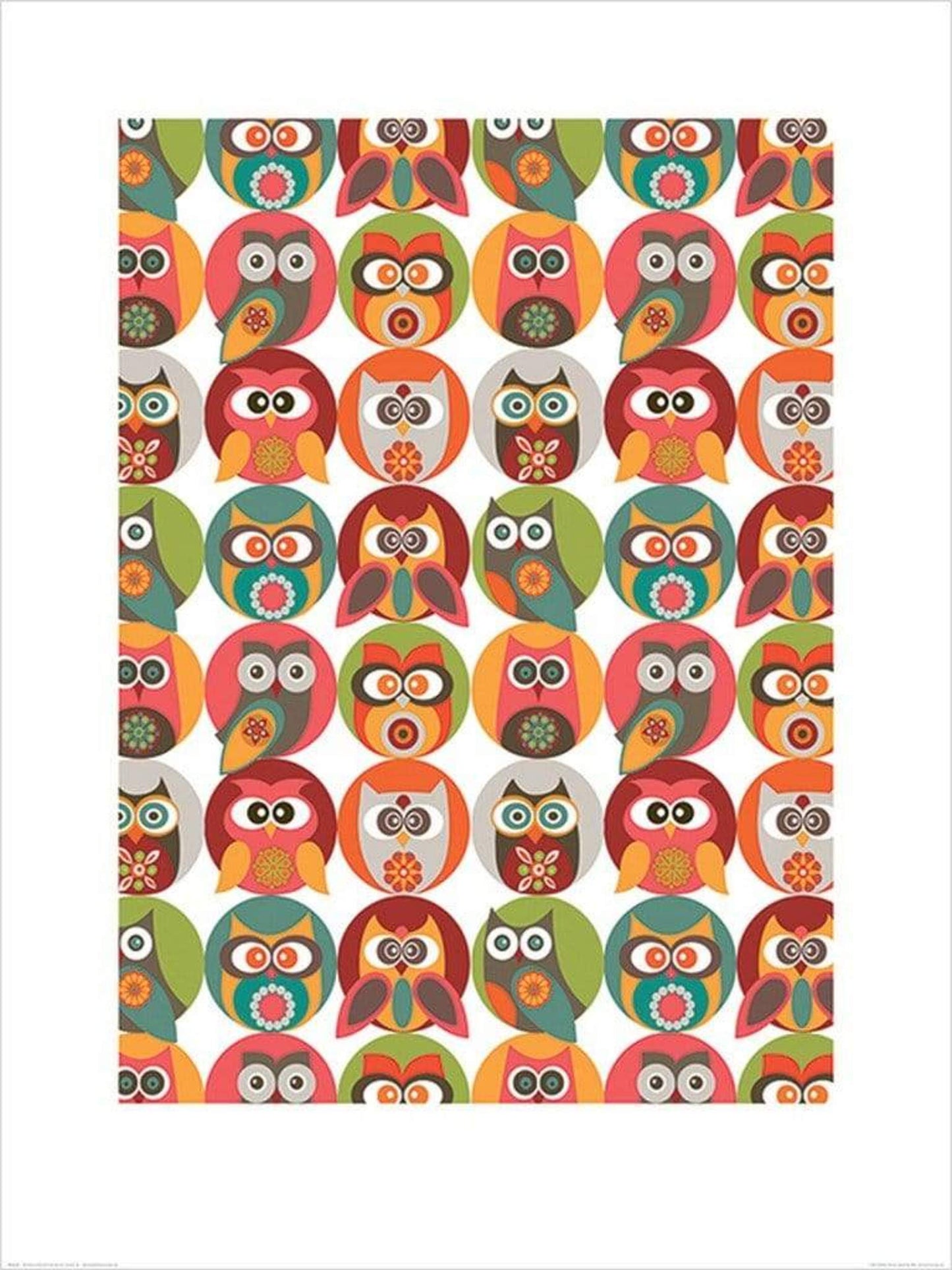 Art Print Valentina Ramos - Owls Family 60x80cm