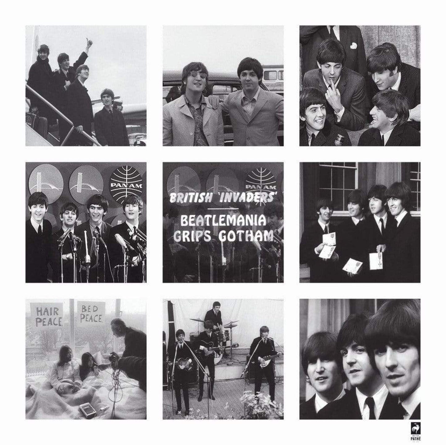 British Pathe - Beatlemania Grips Gotham Art Print 70x70cm