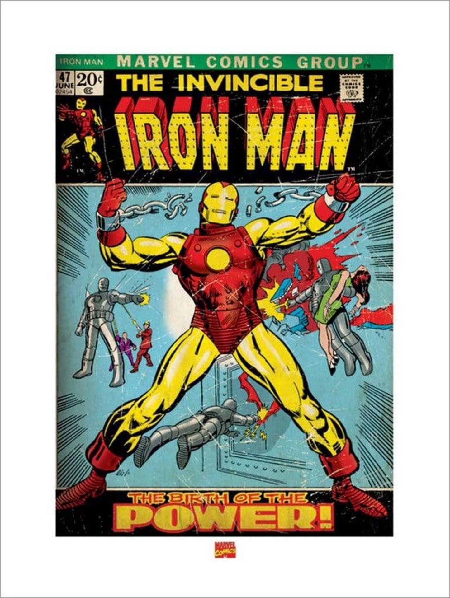 Art Print Iron Man - Birth of Power 60x80cm
