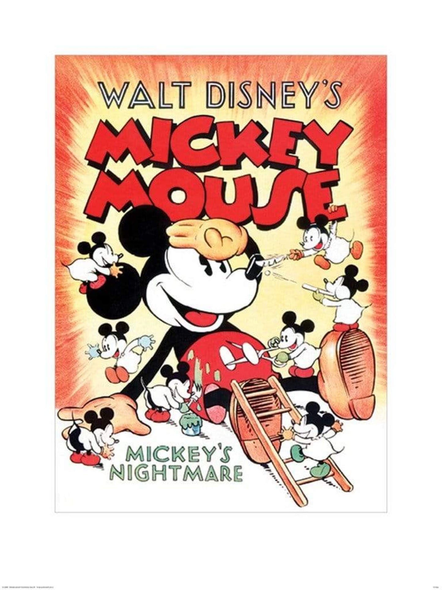 Art Print Mickey Mouse - Mickeys Nightmare 60x80cm