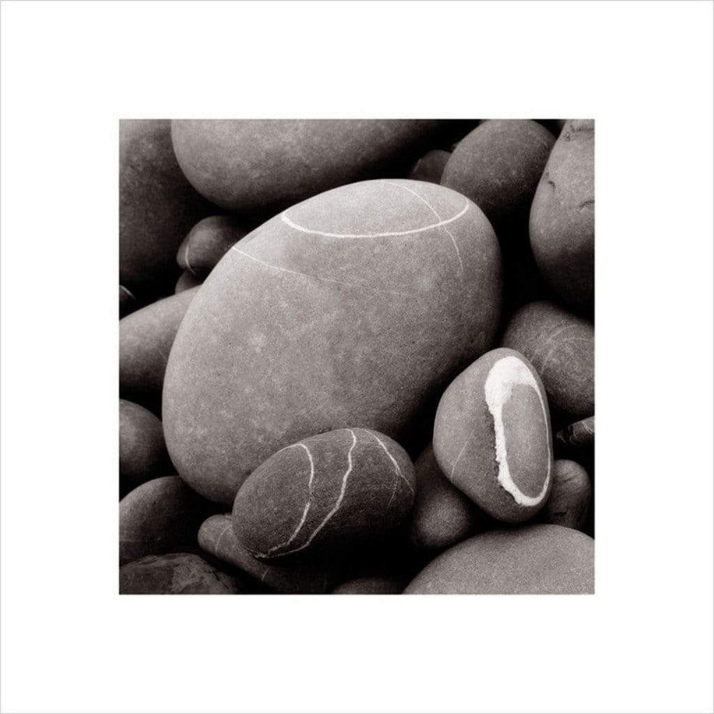 Art Print Smooth Pebbles 40x40cm