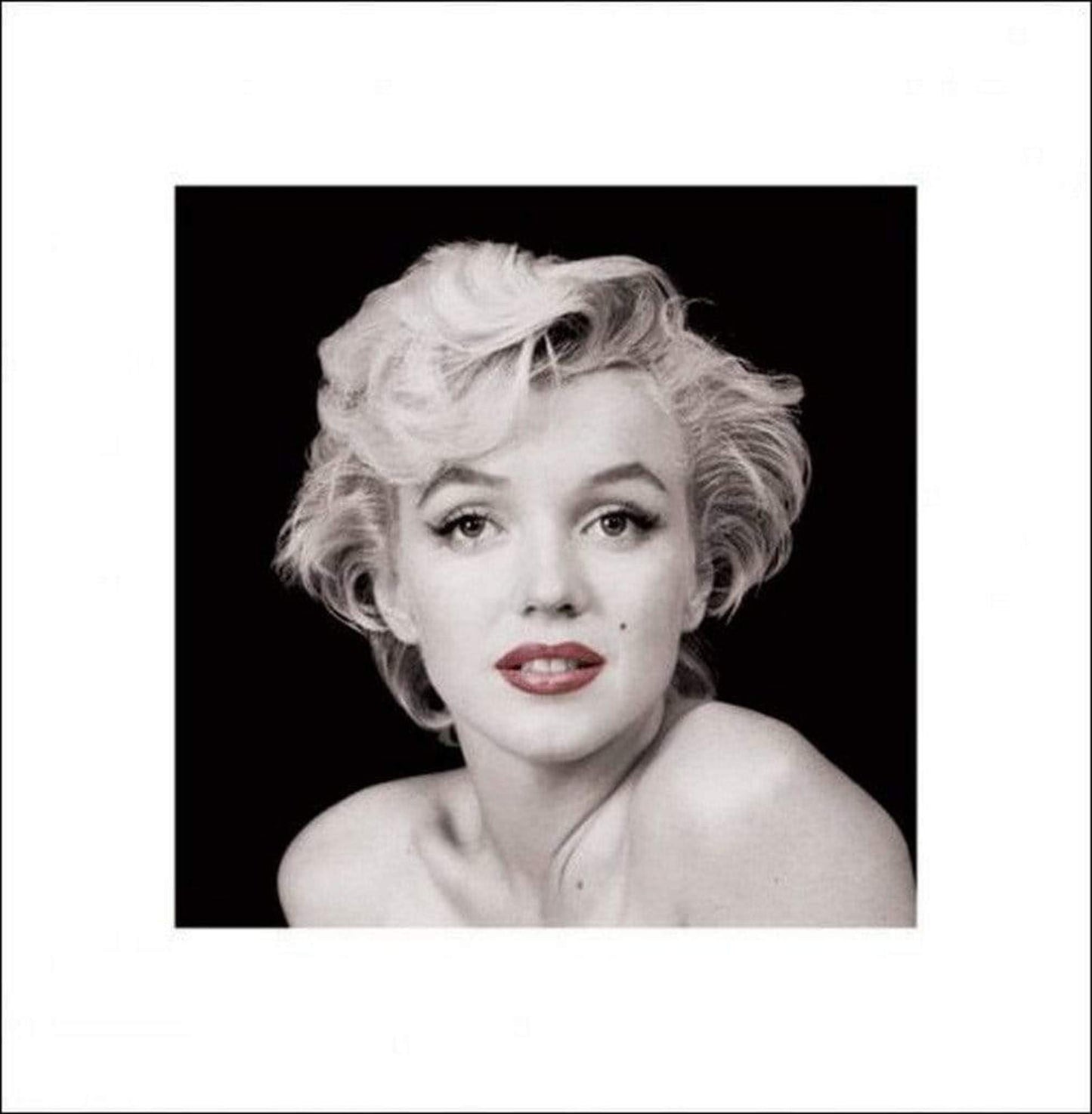 Art Print Marilyn Monroe - Red Lips 40x40cm