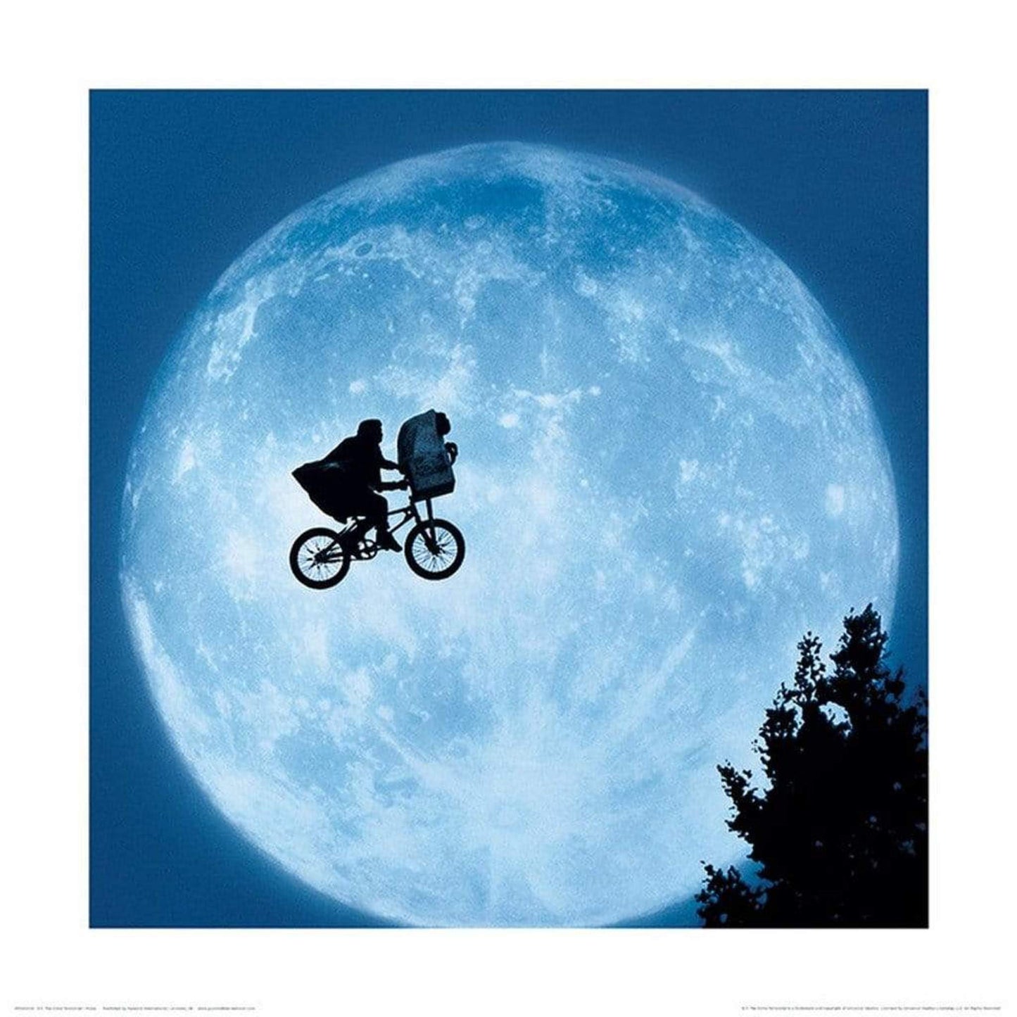 Art Print E.T. - Moon 40x40cm