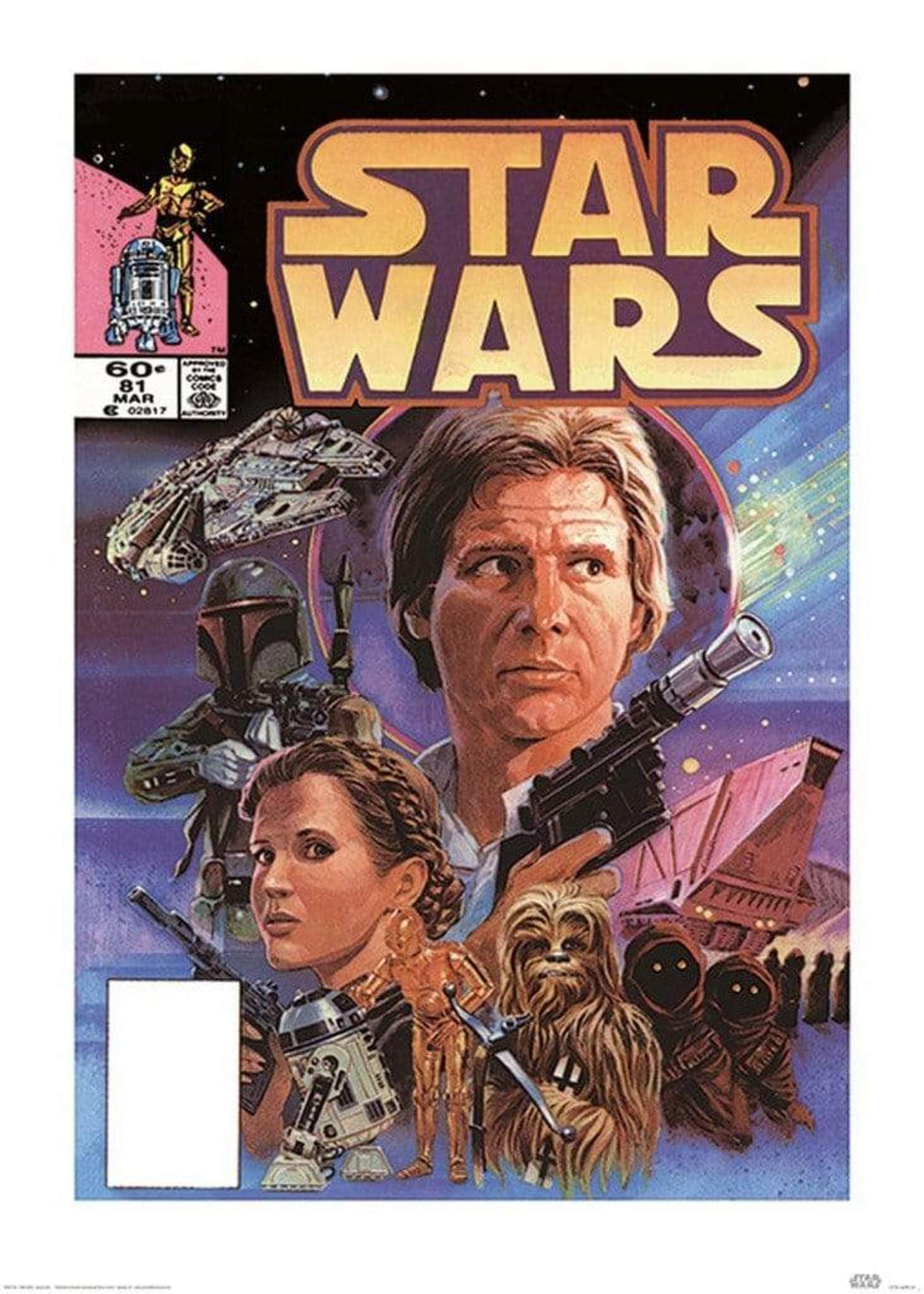 Art Print Star Wars - Captain Solo 50x70cm