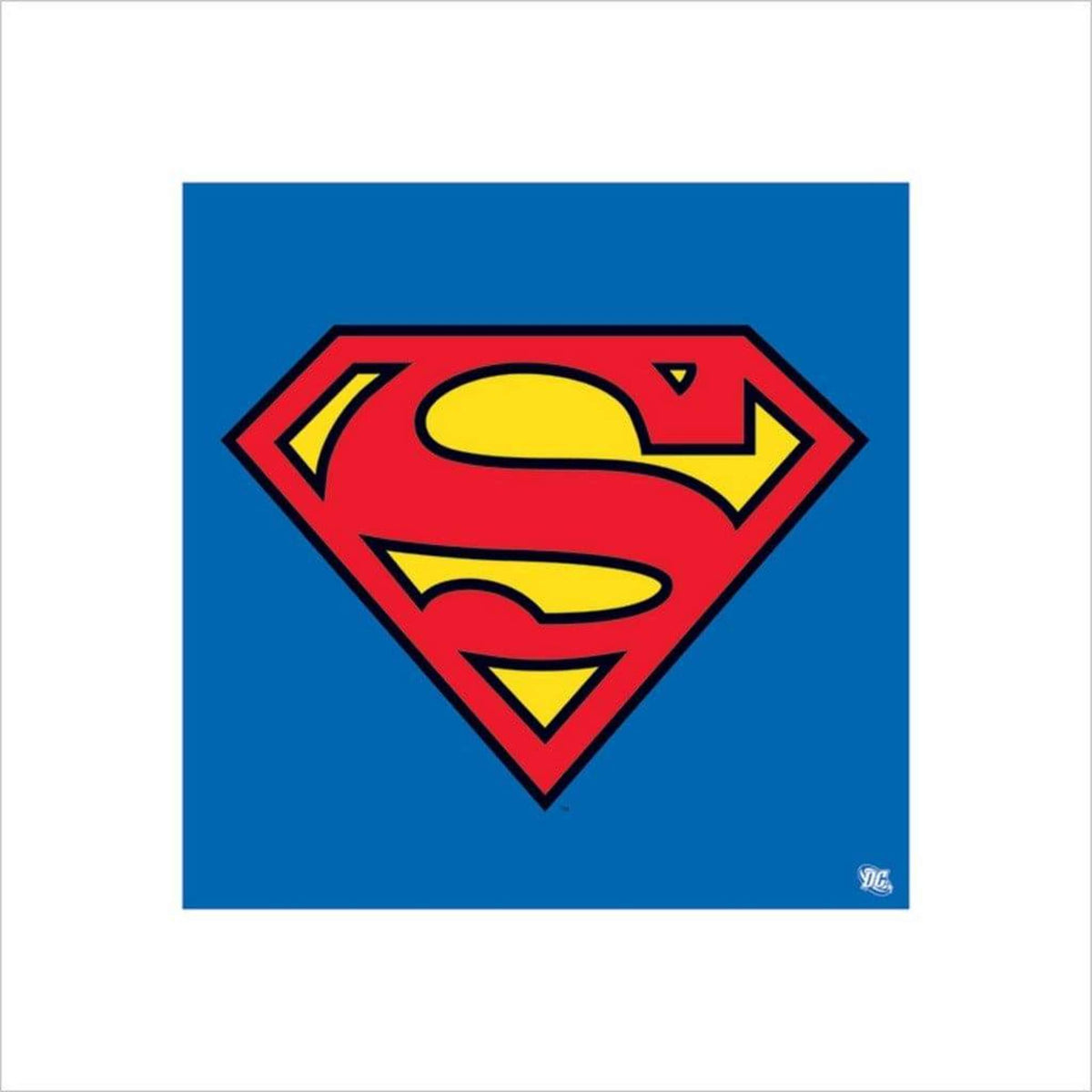 Art Print Superman - Classic Logo 40x40cm