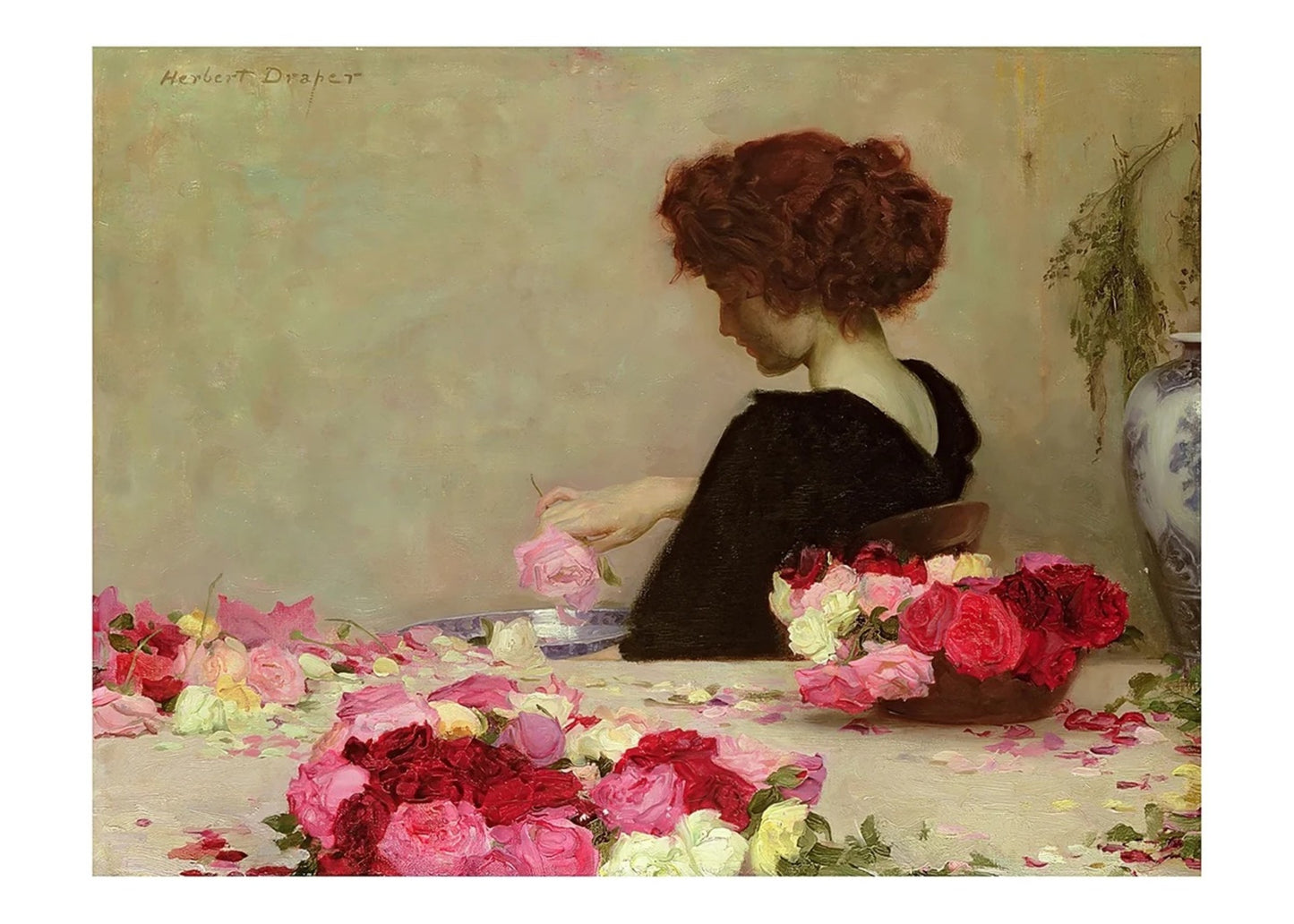 Art Print Herbert James Draper - Pot Pourri 70x50cm