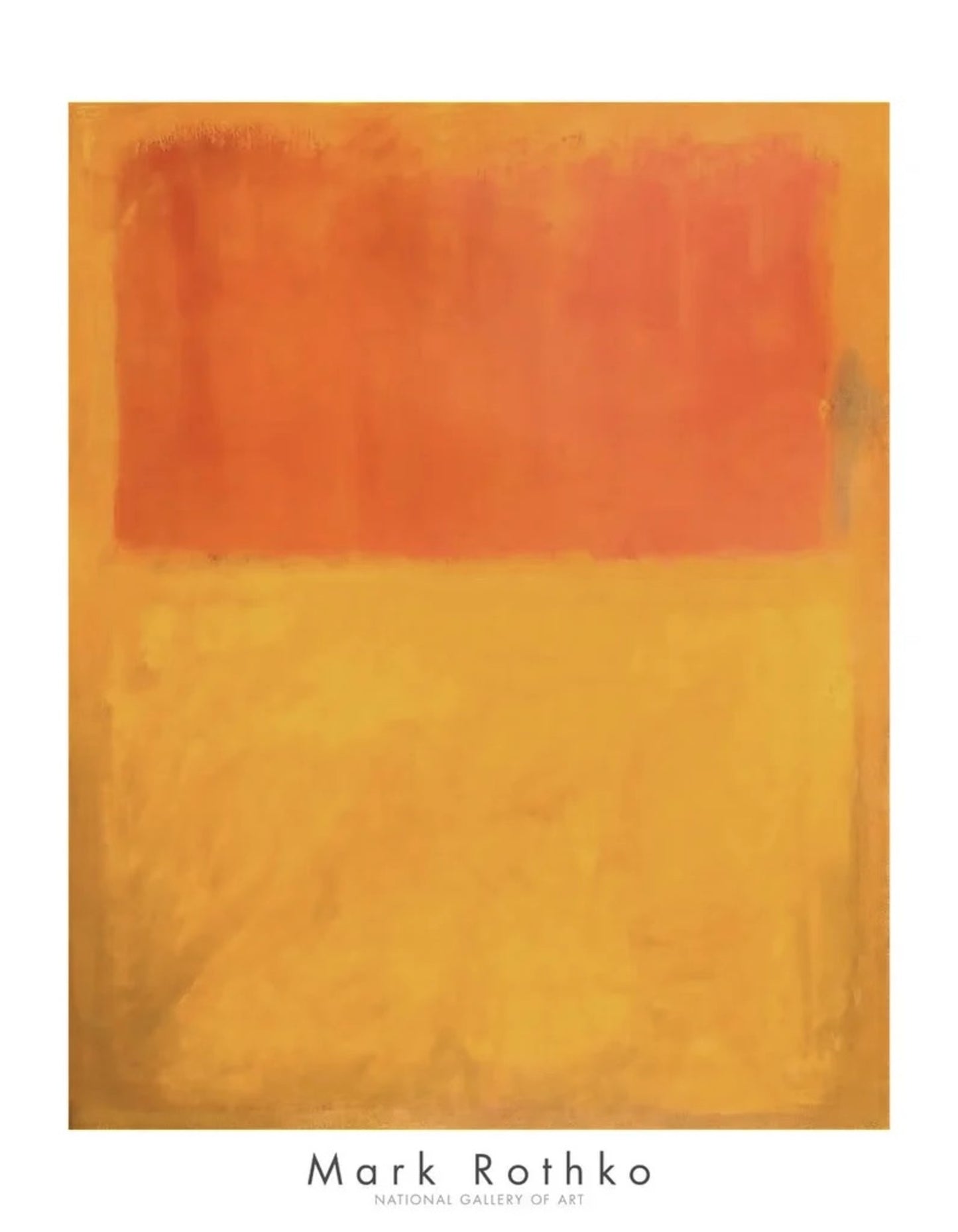 Art Print Mark Rothko - Orange and Tan - 1954 71x91cm