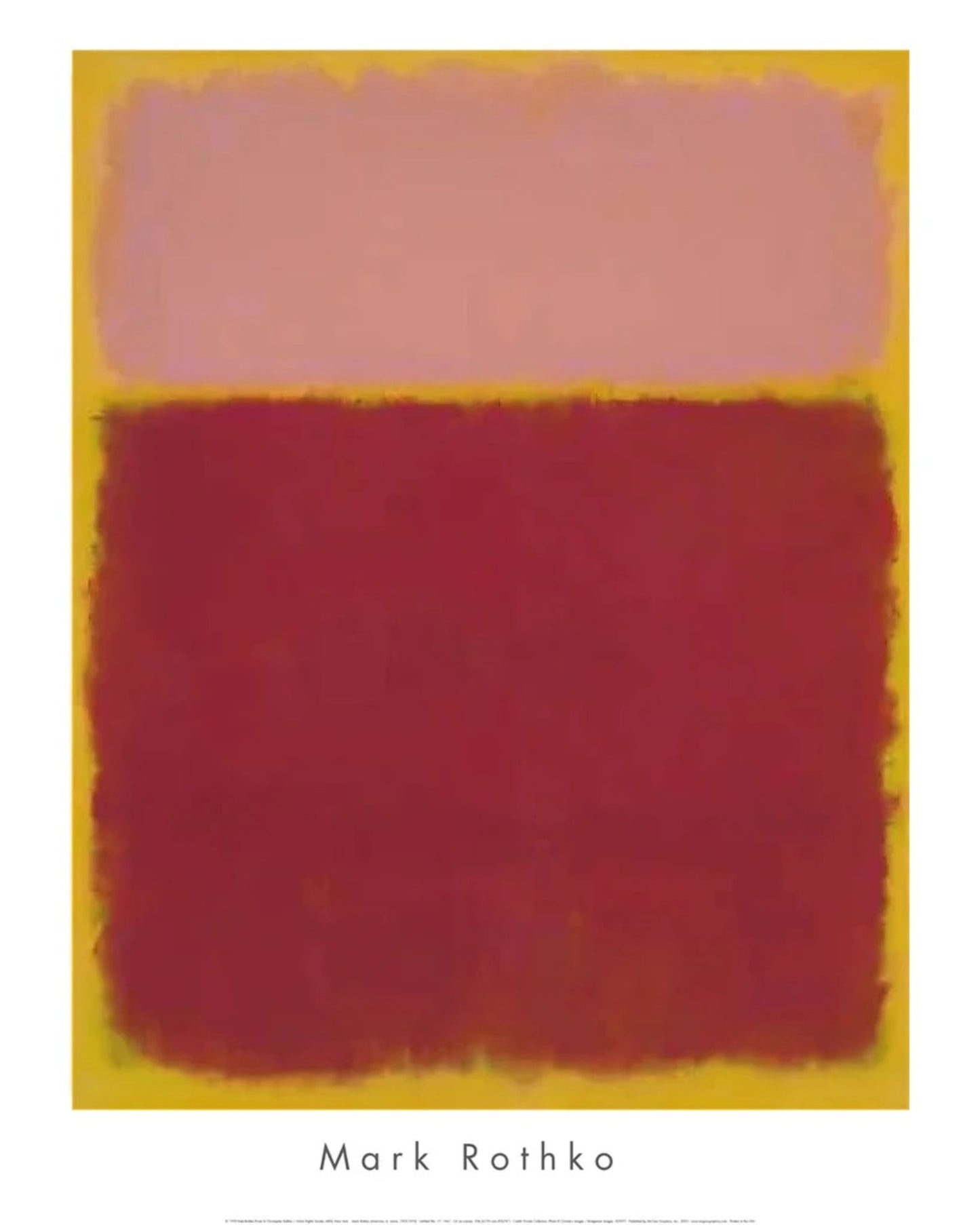 Art Print Mark Rothko - Untitled - No 17 - 1961 61x76cm