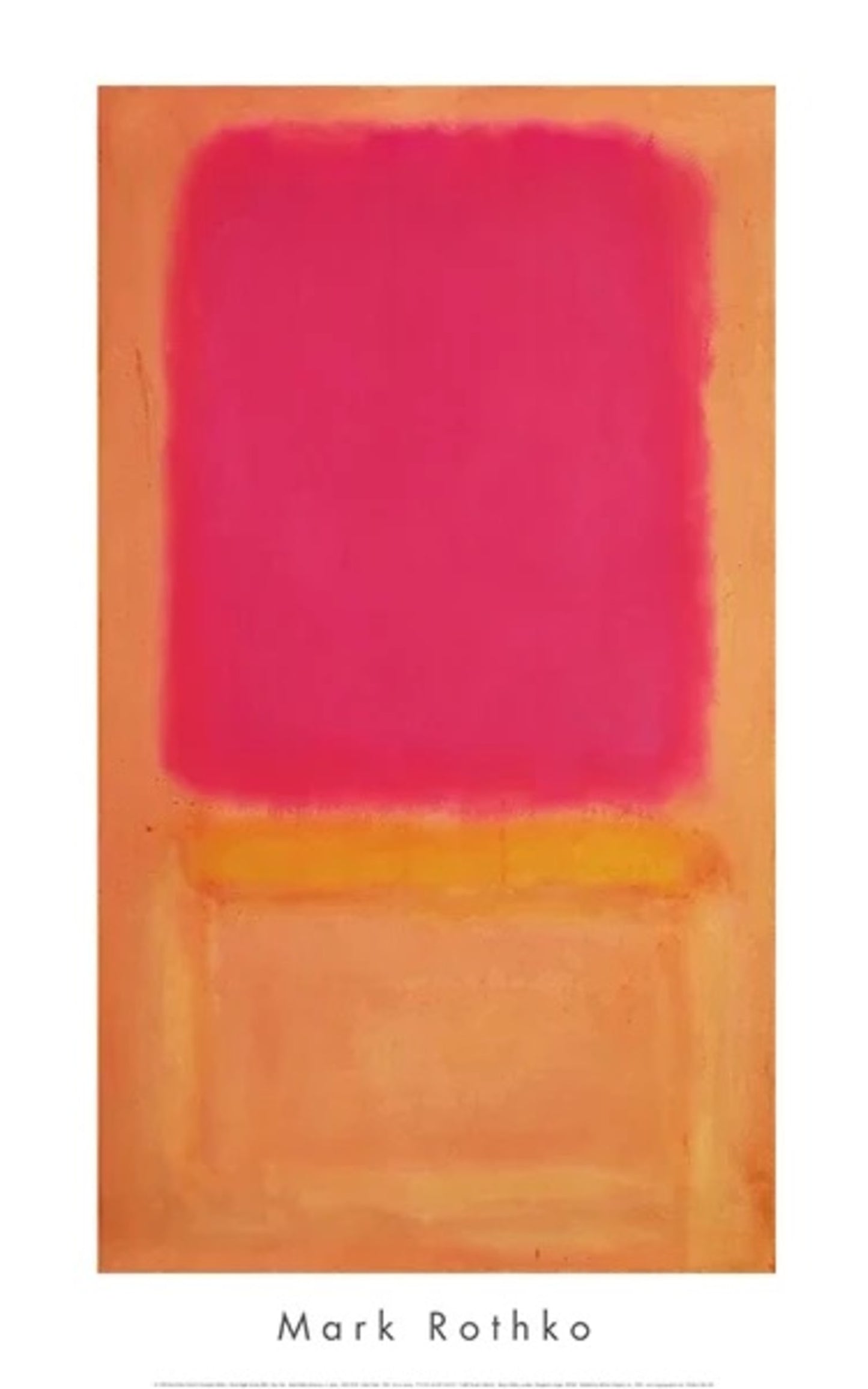 Art Print Mark Rothko - Violet Center - 1954 50,8x81cm