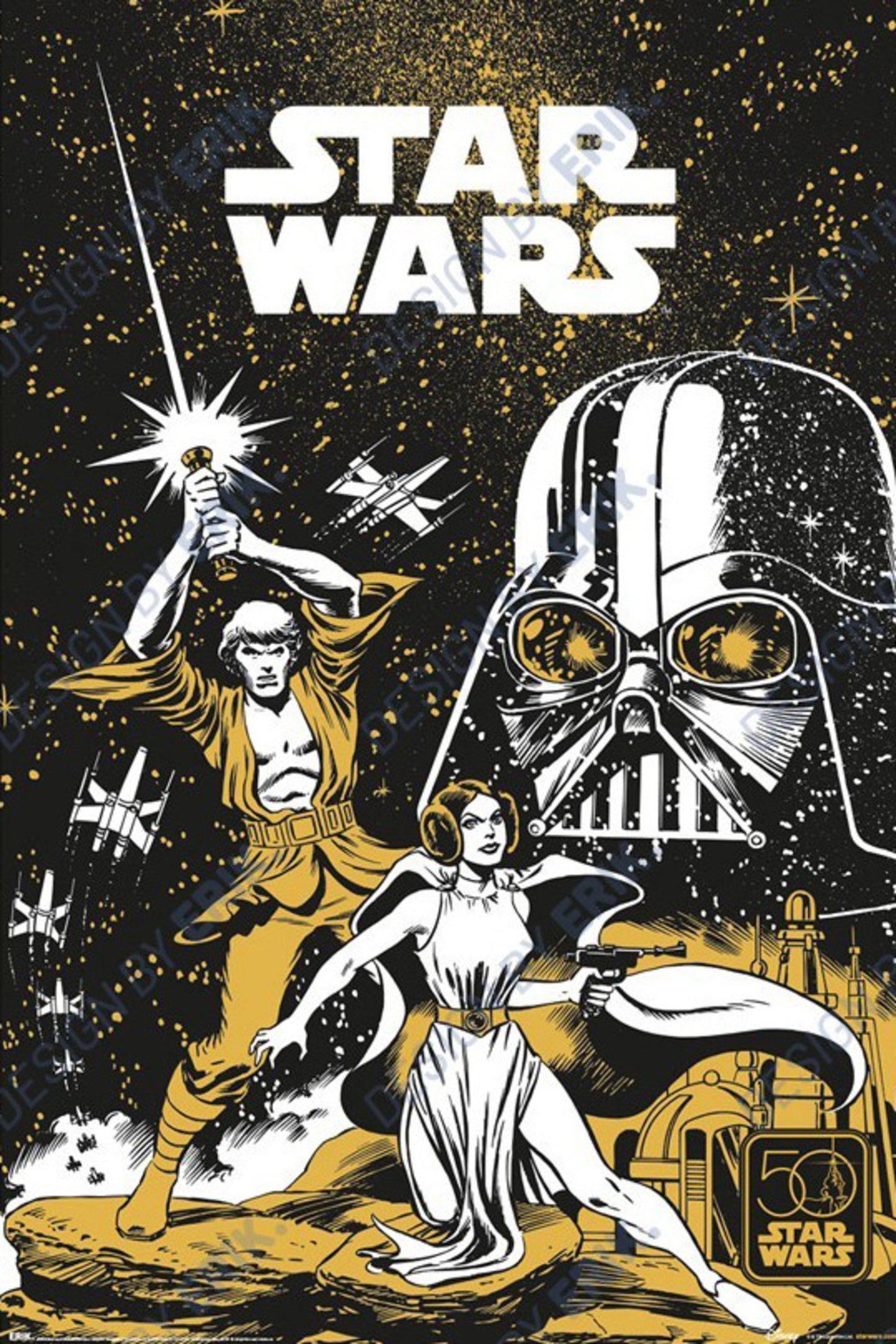 Poster Star Wars - 50th Anniversary 61x91,5cm