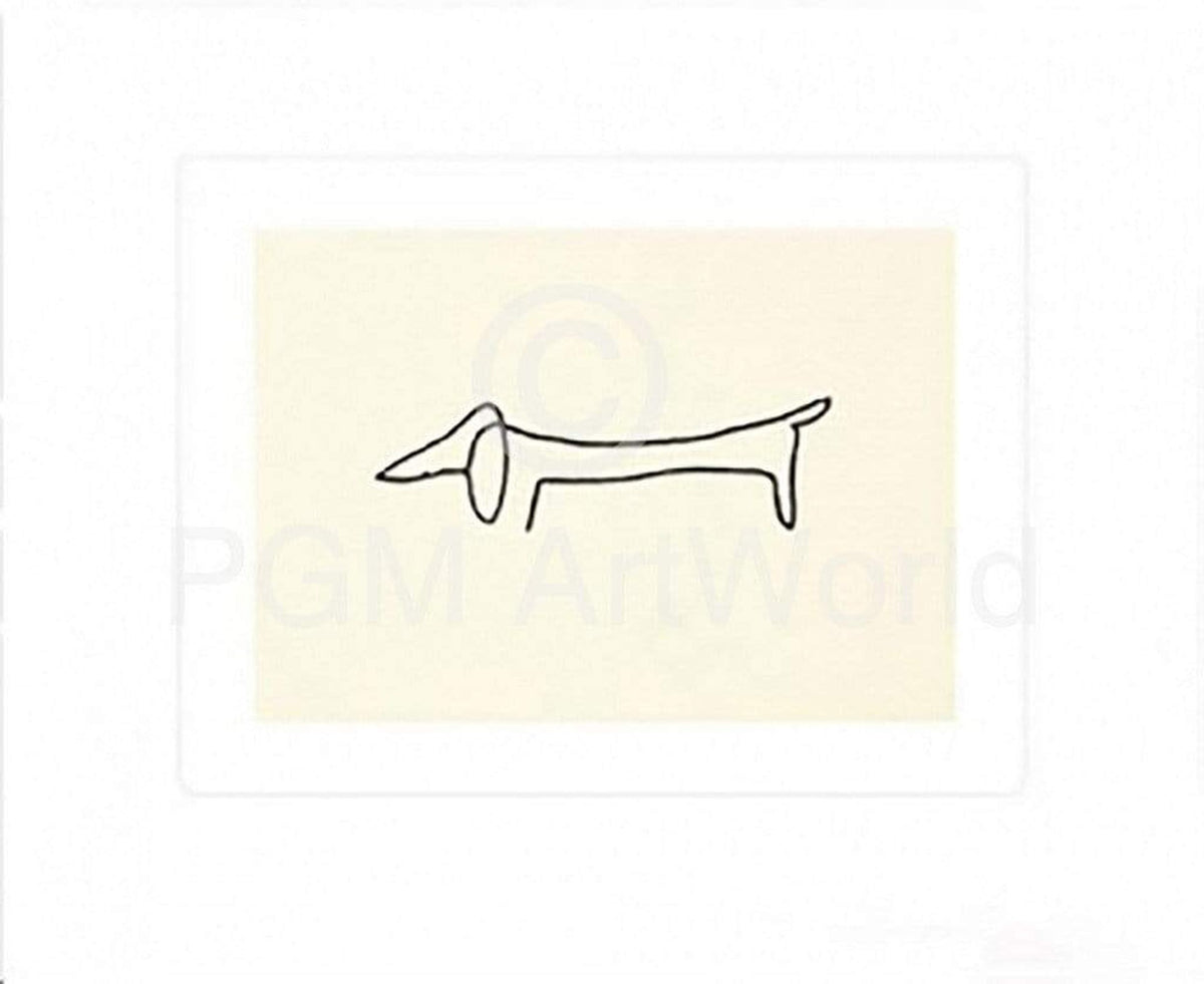 Art Print Pablo Picasso - Le Chien 60x50cm
