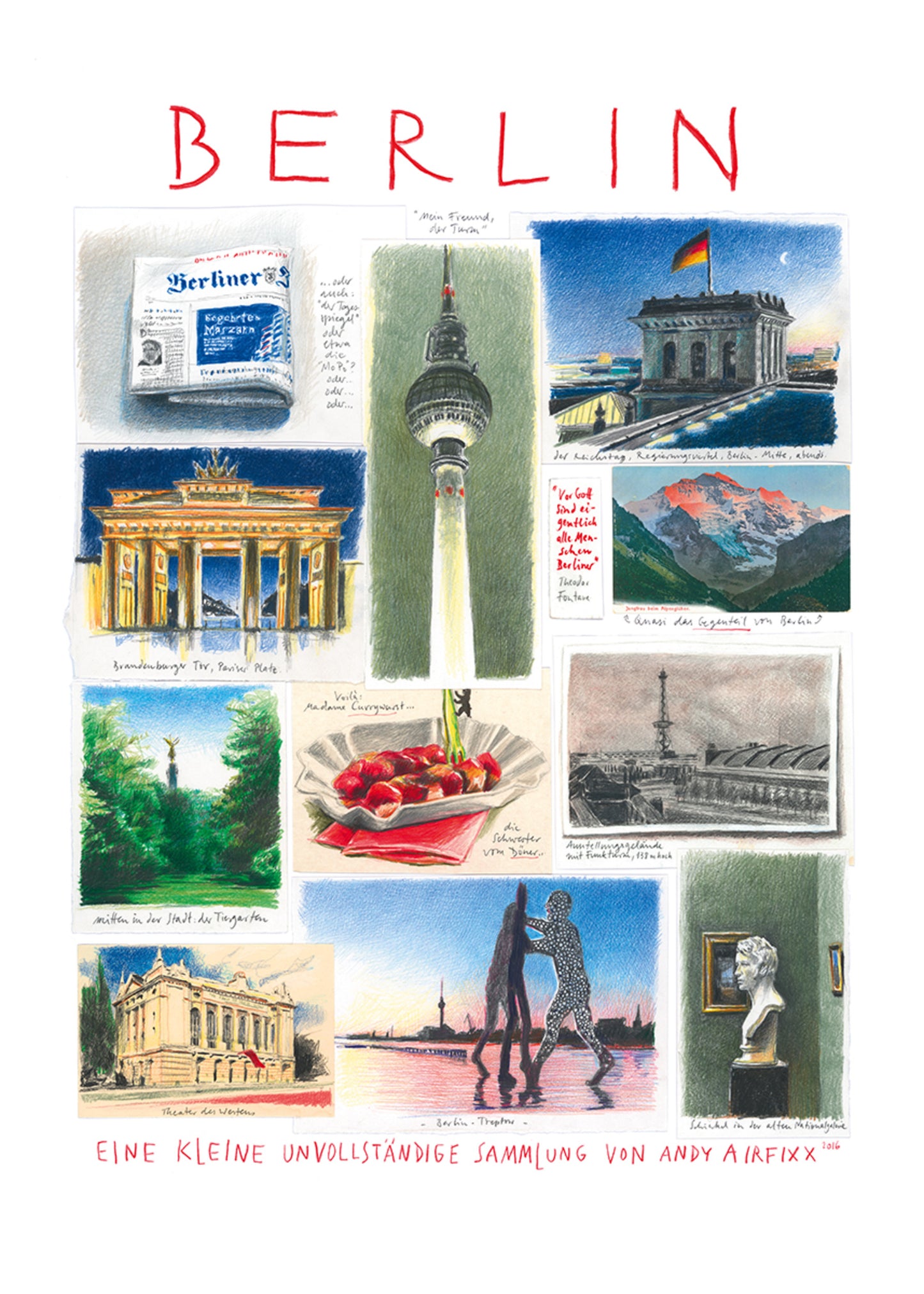 Art Print Andy Airfixx - Berlin 50x70cm