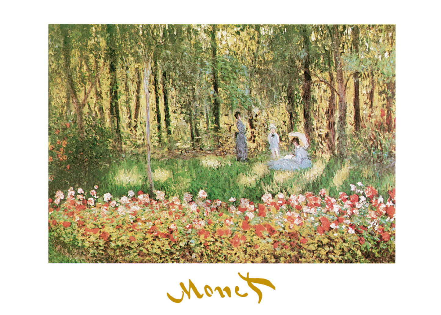 Art Print Claude Monet - La famille d'artiste 70x50cm