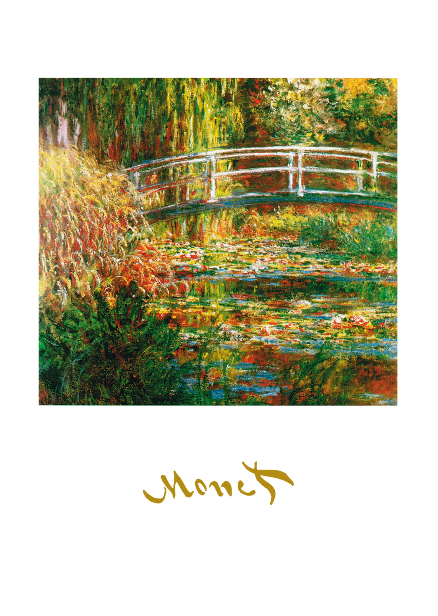Art Print Claude Monet - The Waterlily Pond 50x70cm
