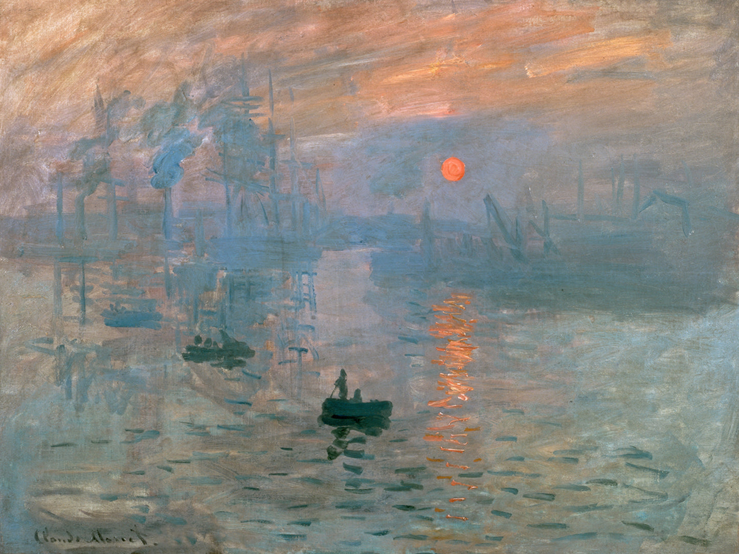 Art Print Claude Monet - Impressionismo il levar 80x60cm