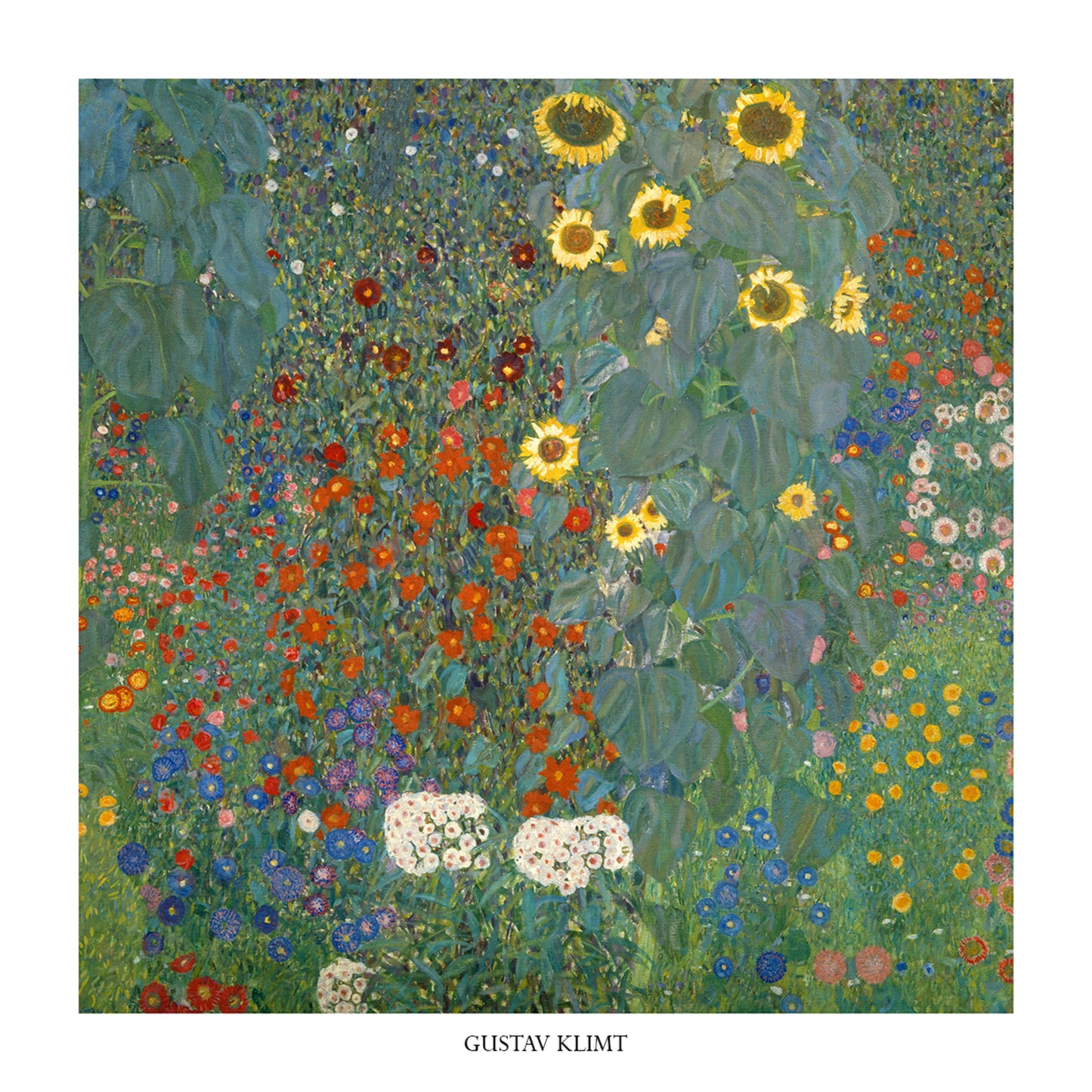 Art Print Gustav Klimt - Il giardino di compagna 70x70cm