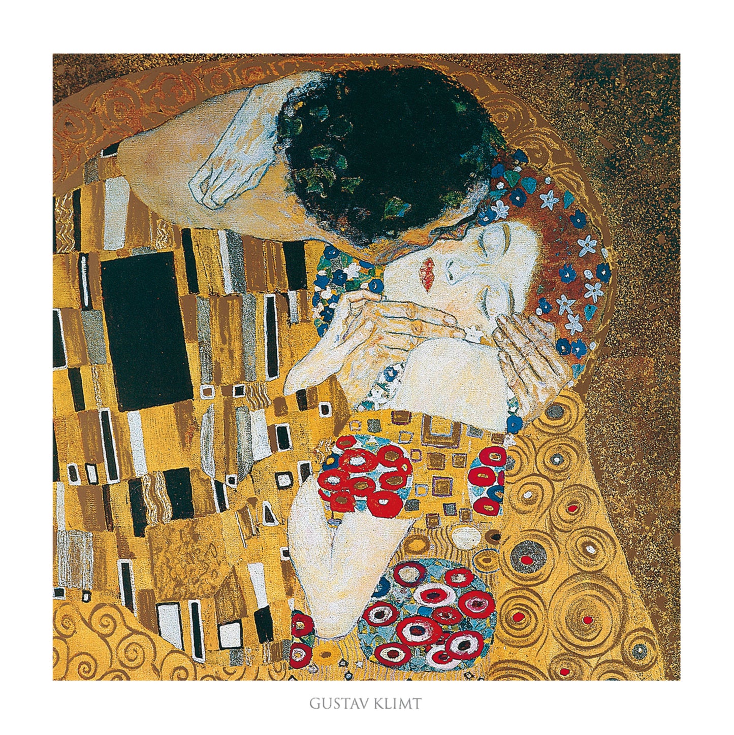 Art Print Gustav Klimt - Il bacio 70x70cm