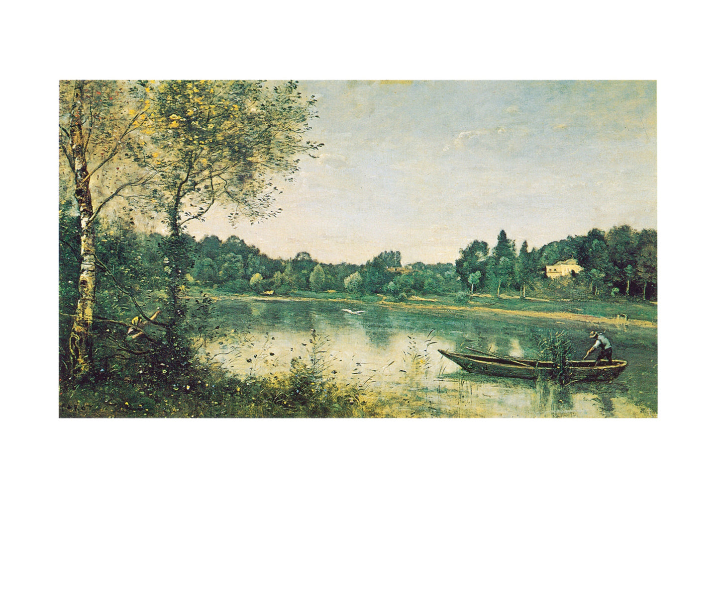 Art Print J.B.C. Corot - L'étang de ville d'Avray 30x24cm