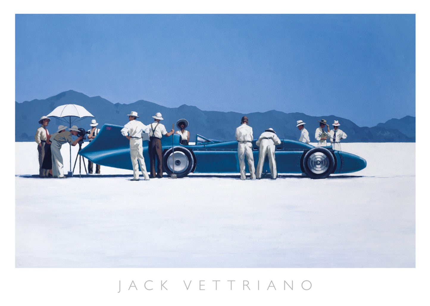 Art Print Jack Vettriano - Bluebird at Bonneville 70x50cm