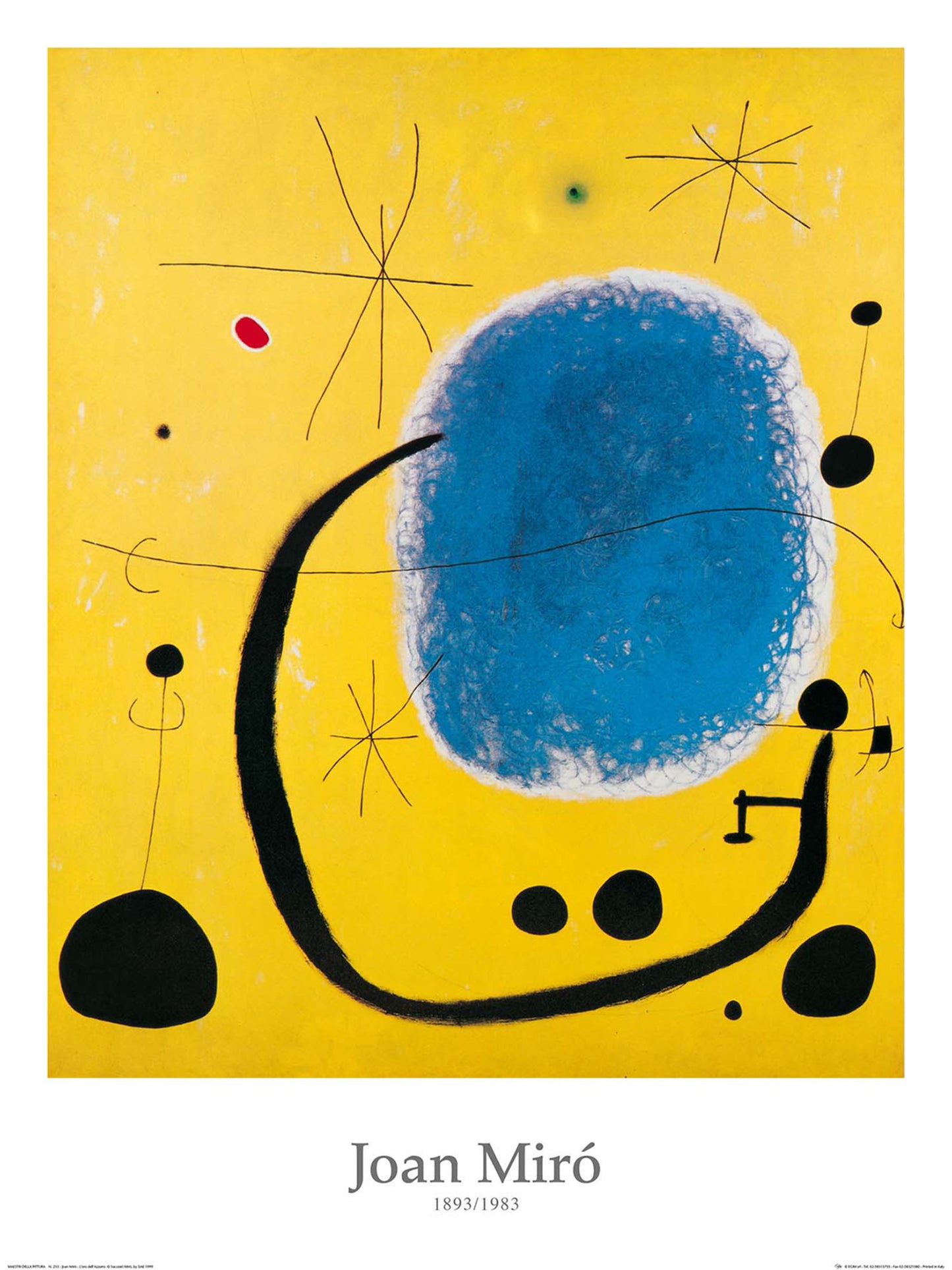 Art Print Joan Miro - L'oro dell'Azzurro 60x80cm