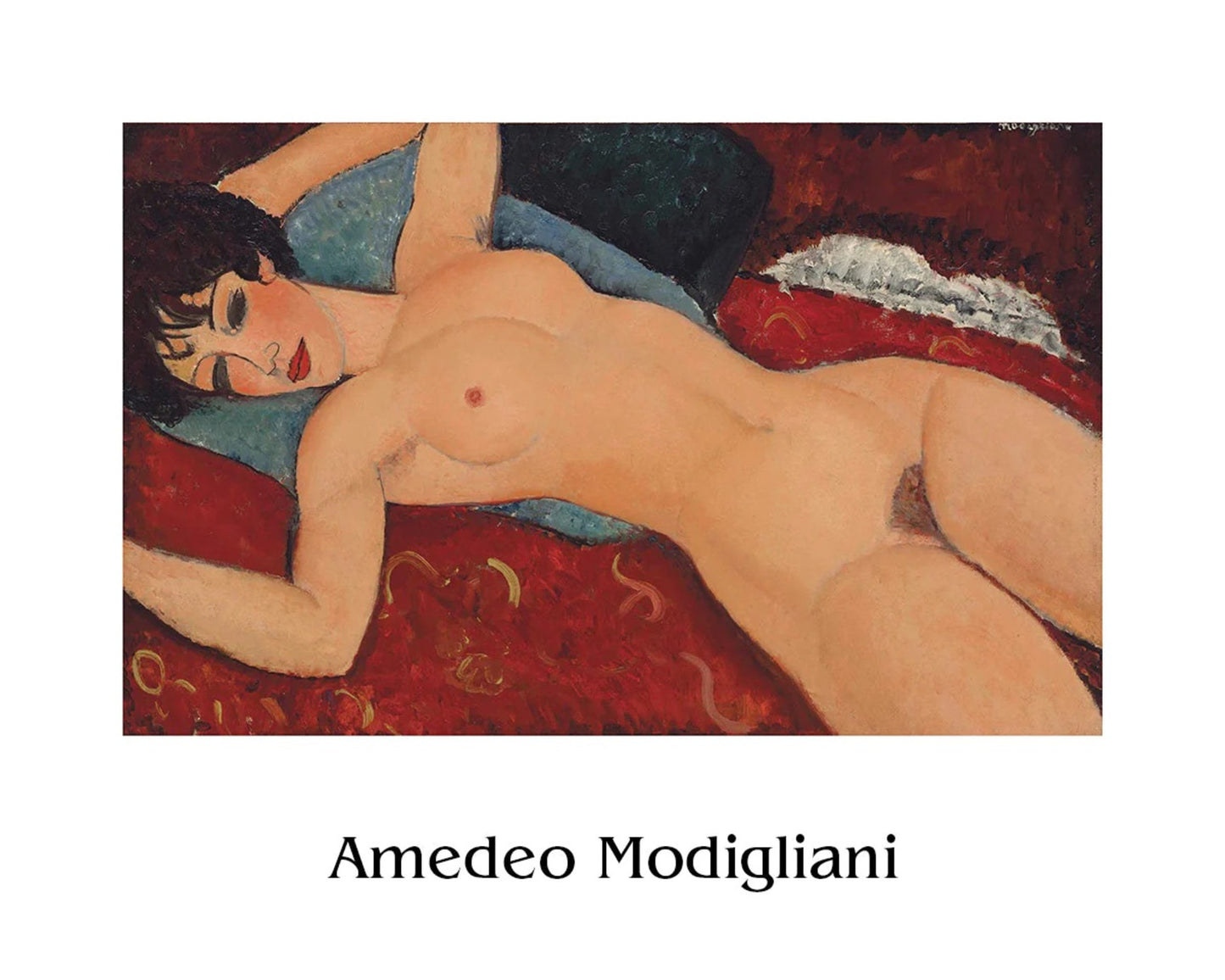 Art Print Amedeo Modigliani Liegender Akt l 50x40cm