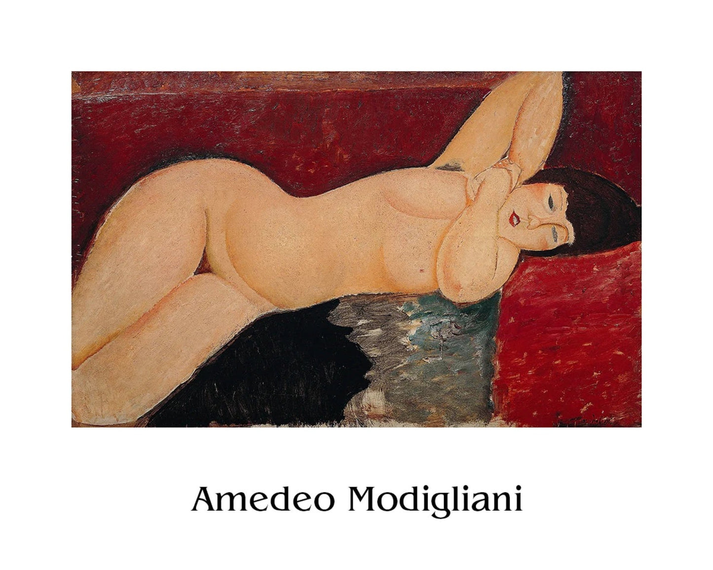 Art Print Amedeo Modigliani Liegender Akt ll 50x40cm