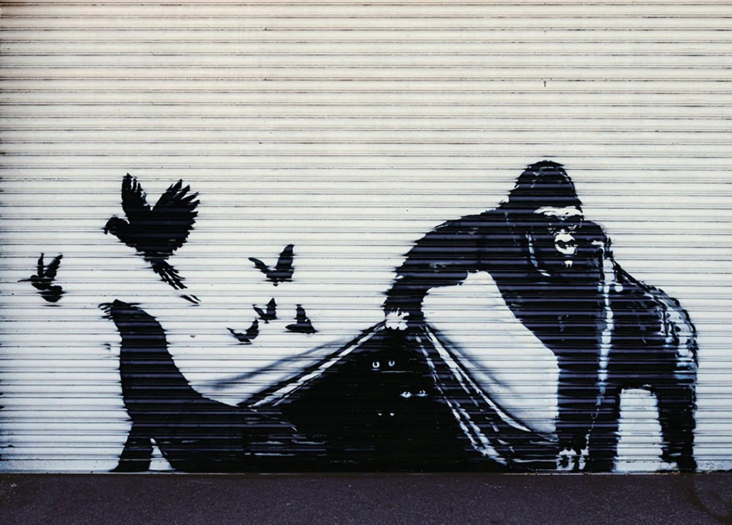 Art Print Banksy - Gorilla London Zoo 70x50cm