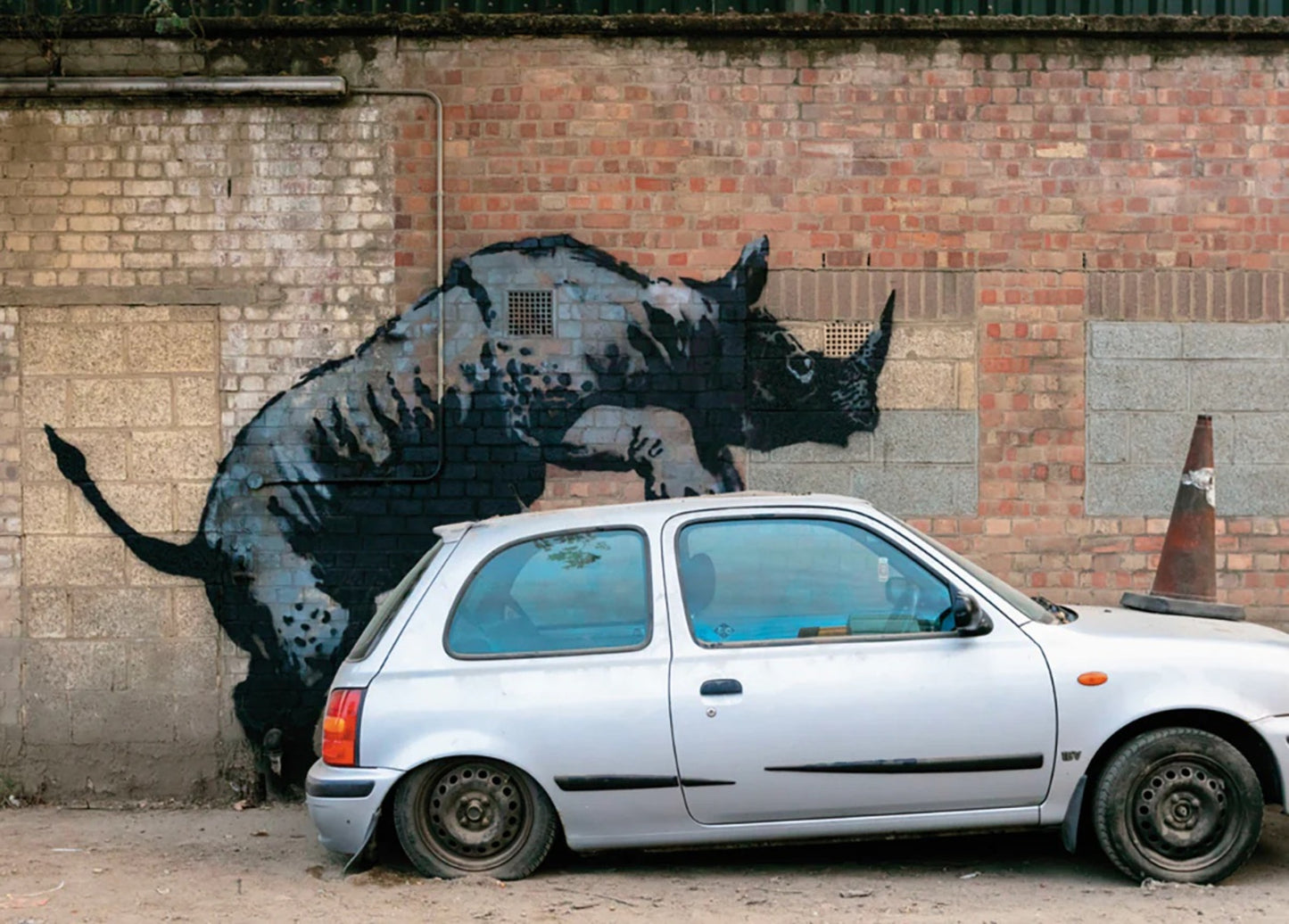 Art Print Banksy - Nashorn 70x50cm