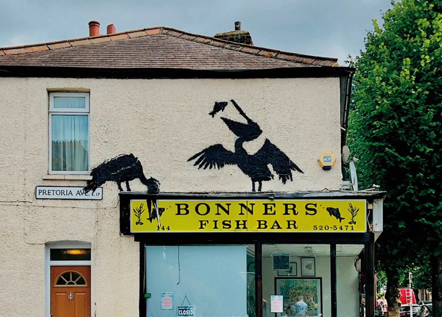 Art Print Banksy - Pelikane Fish and Chips 70x50cm