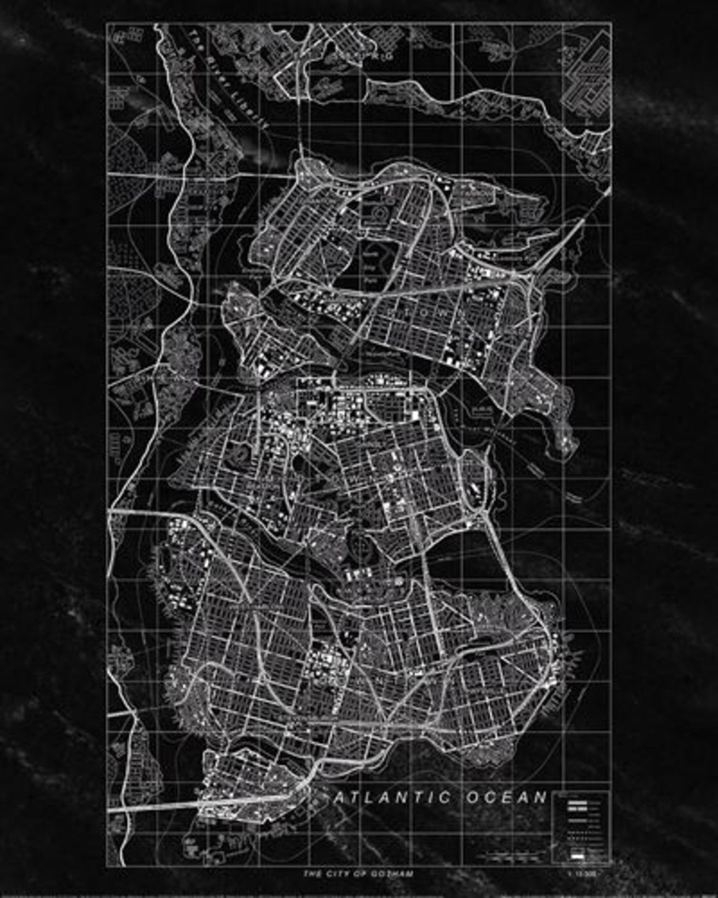 Art Print Batman Gotham City 40x50cm
