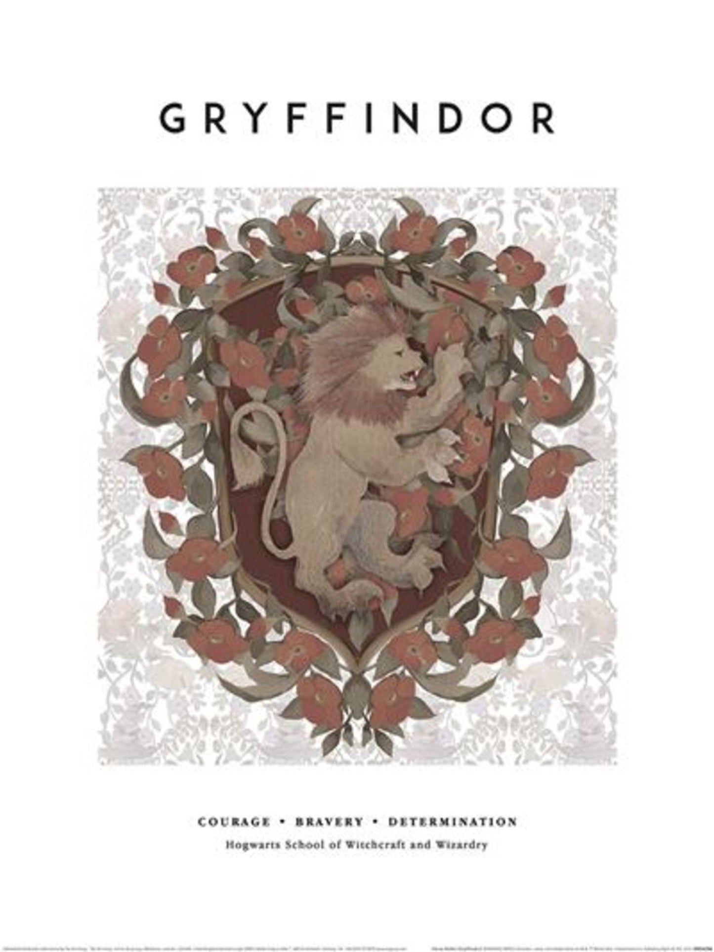Art Print Harry Potter Gryffindor 30x40cm