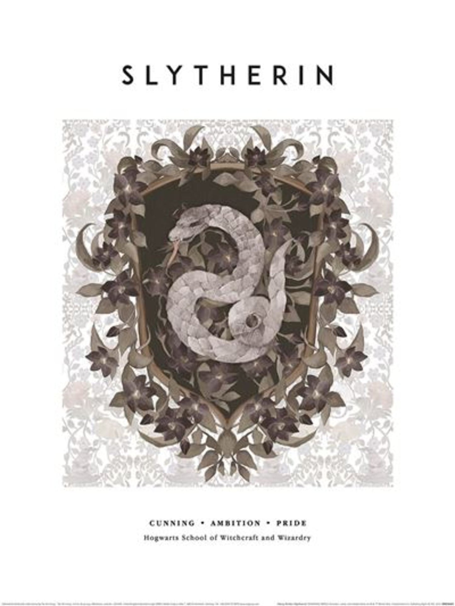 Art Print Harry Potter Slytherin 30x40cm