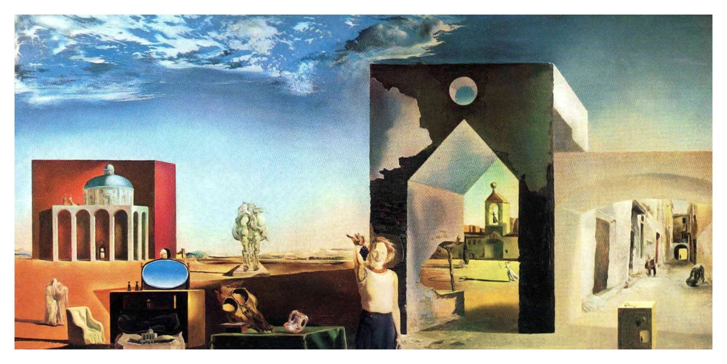Art Print Salvador Dali - Banlieue de la Ville 100x50cm