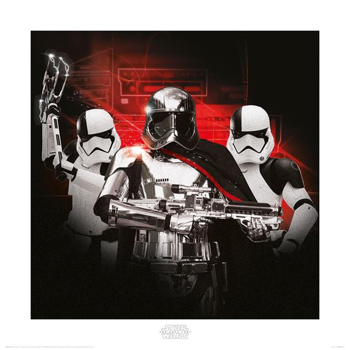 Art Print Star Wars - the Last Jedi Stormtrooper Team 40x40cm