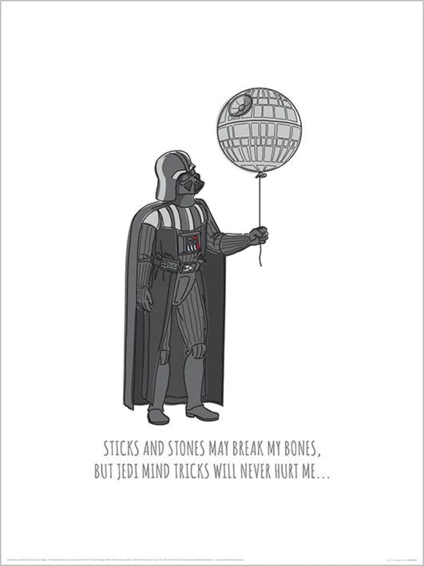Art Print Star Wars - Jedi MinTricks 30x40cm