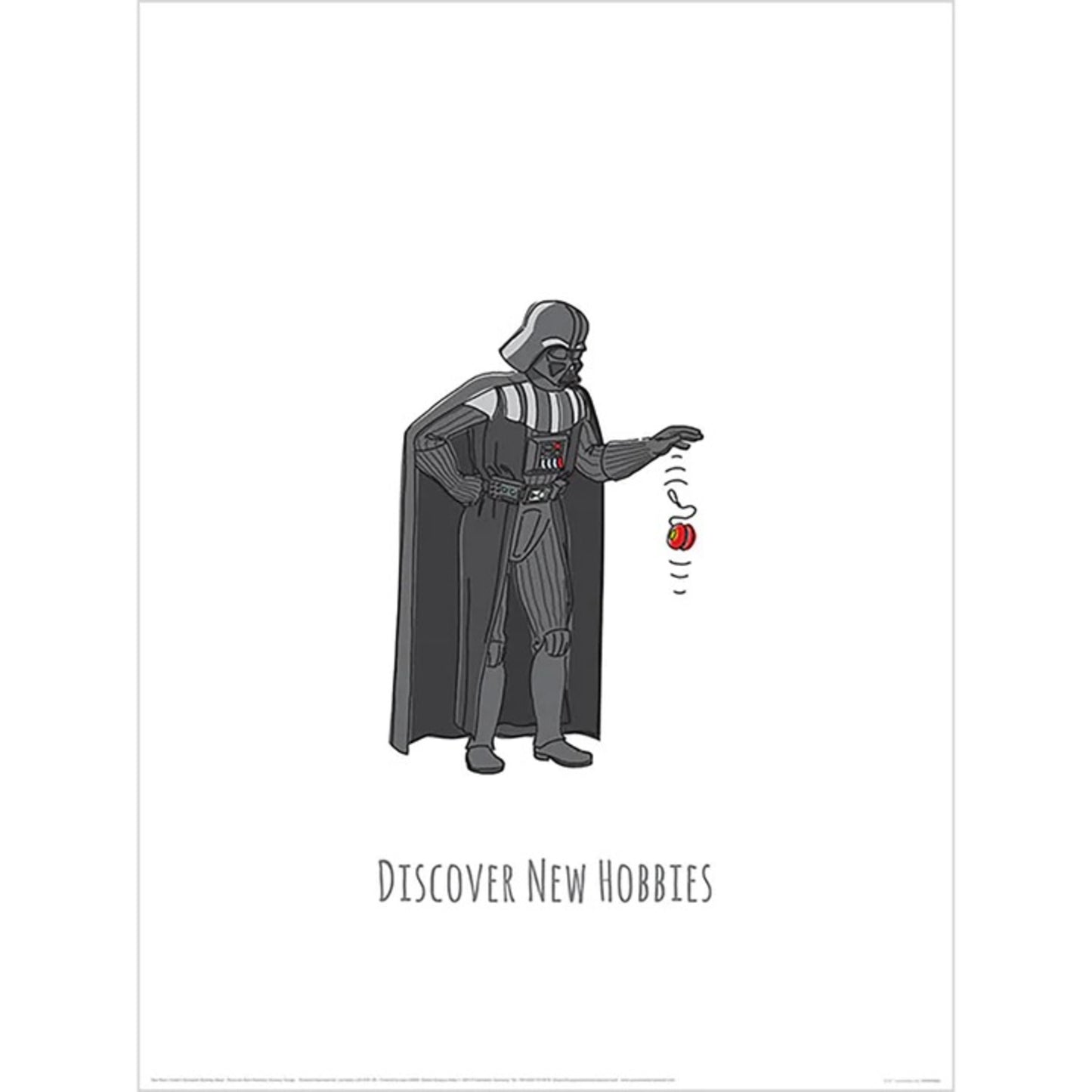 Art Print Star Wars - Vaders Boredom Busting Ideas Discover New Hobbies 30x40cm