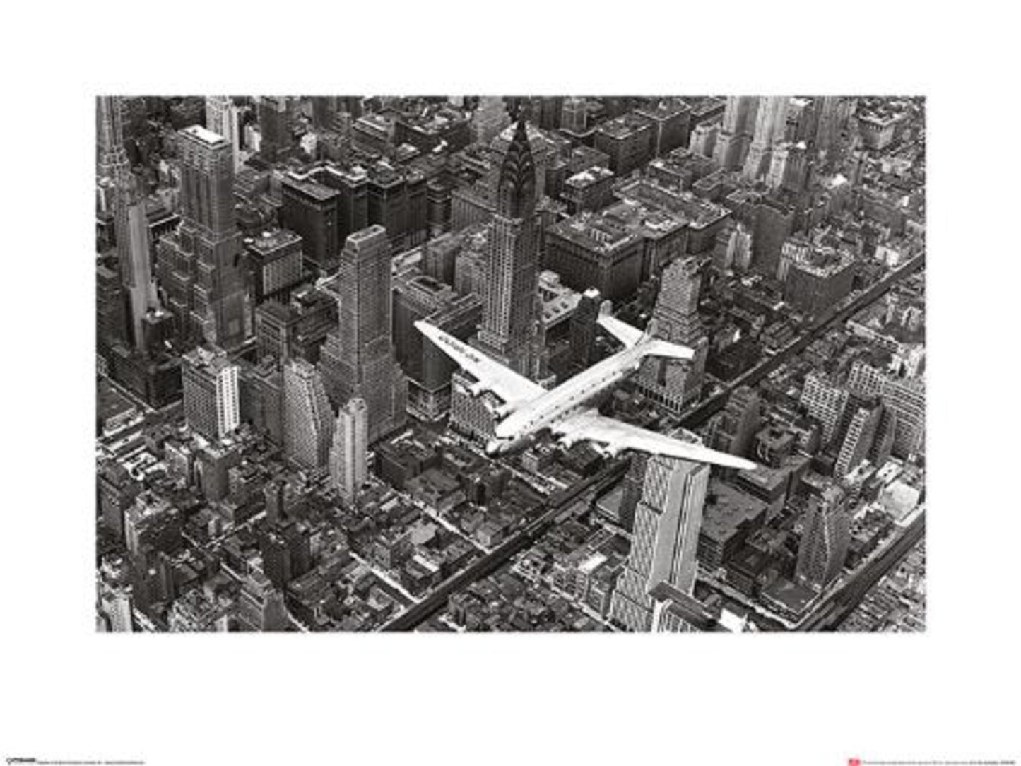 Art Print Time Life DC4 Over Manhattan 60x80cm