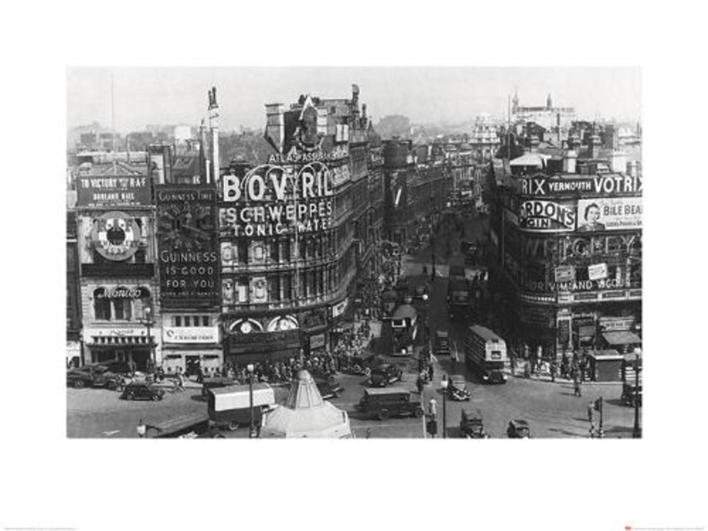 Art Print Time Life Piccadilly Circus London 1942 60x80cm