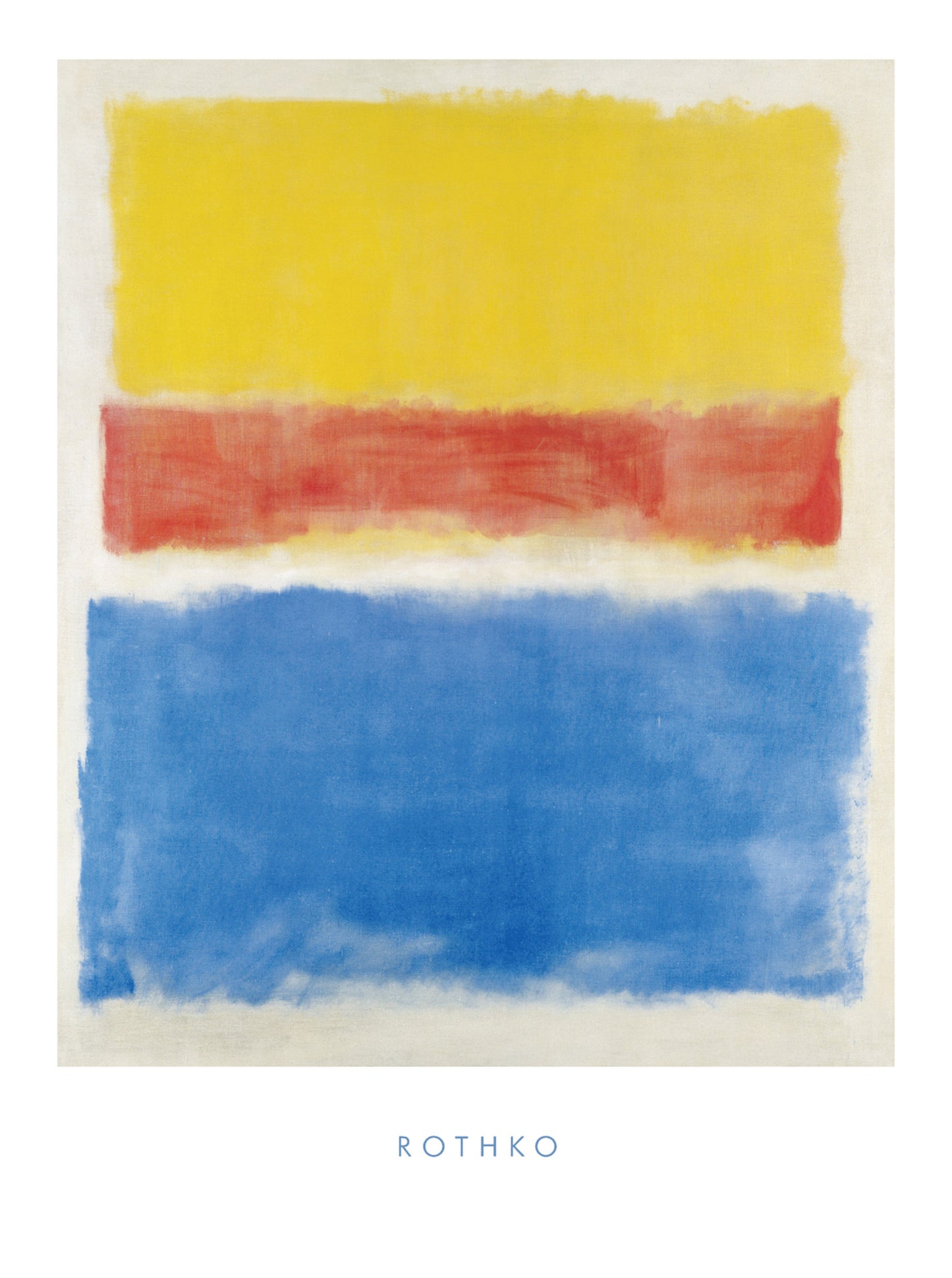 Art Print Mark Rothko - Untitled Yellow-Red and Blue 60x80cm