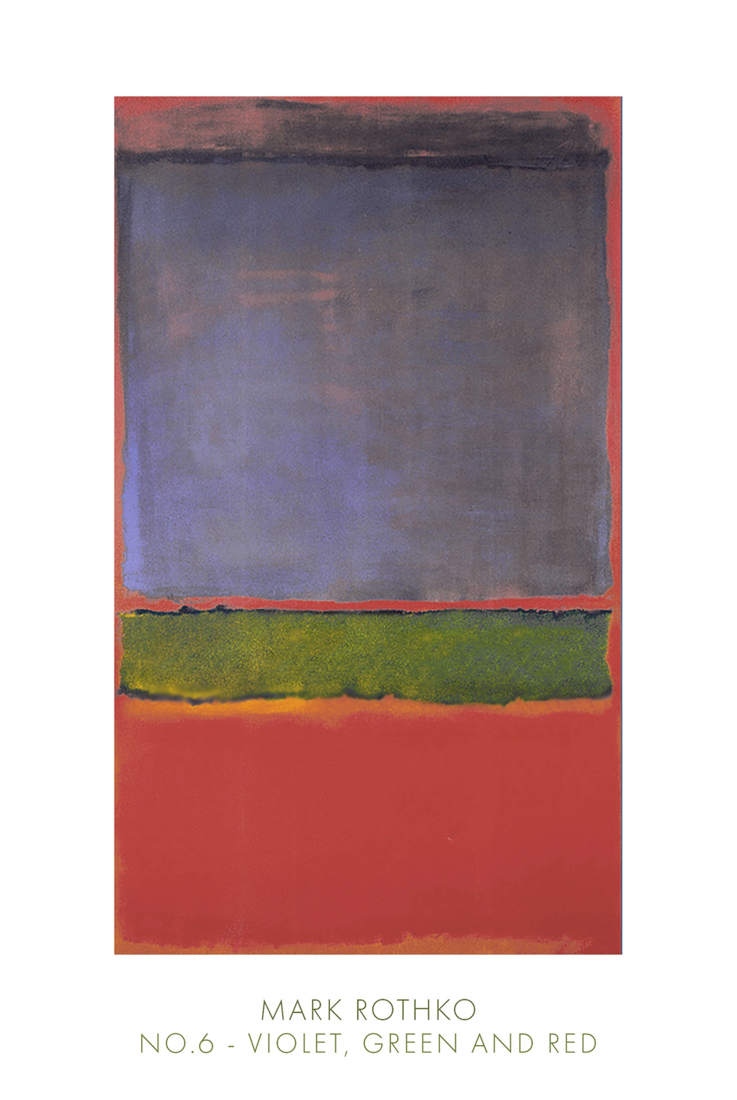Art Print Mark Rothko - No. 6, 1951 61x91cm