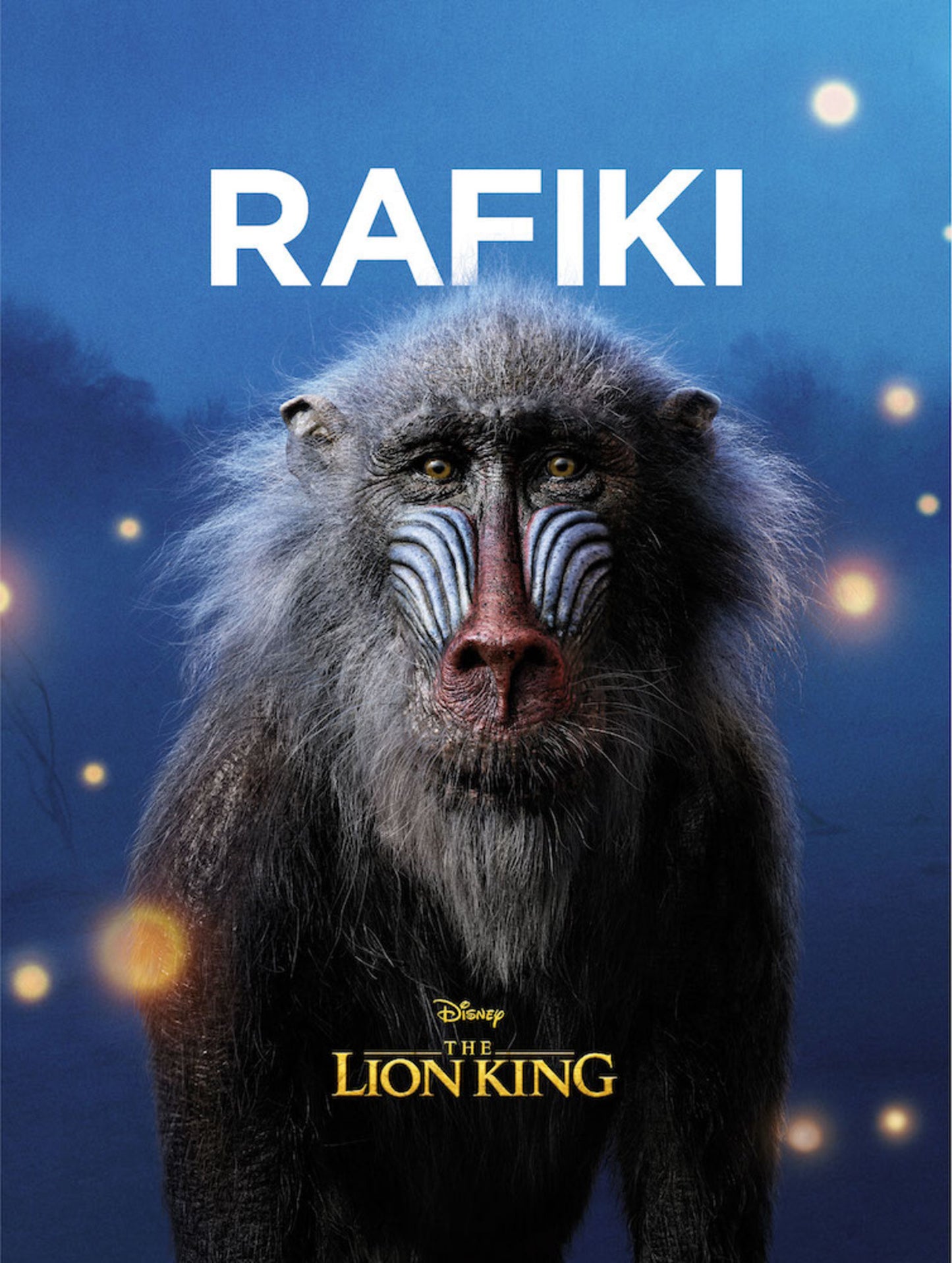 Art Print Disney Lion King Rafiki 30x40cm