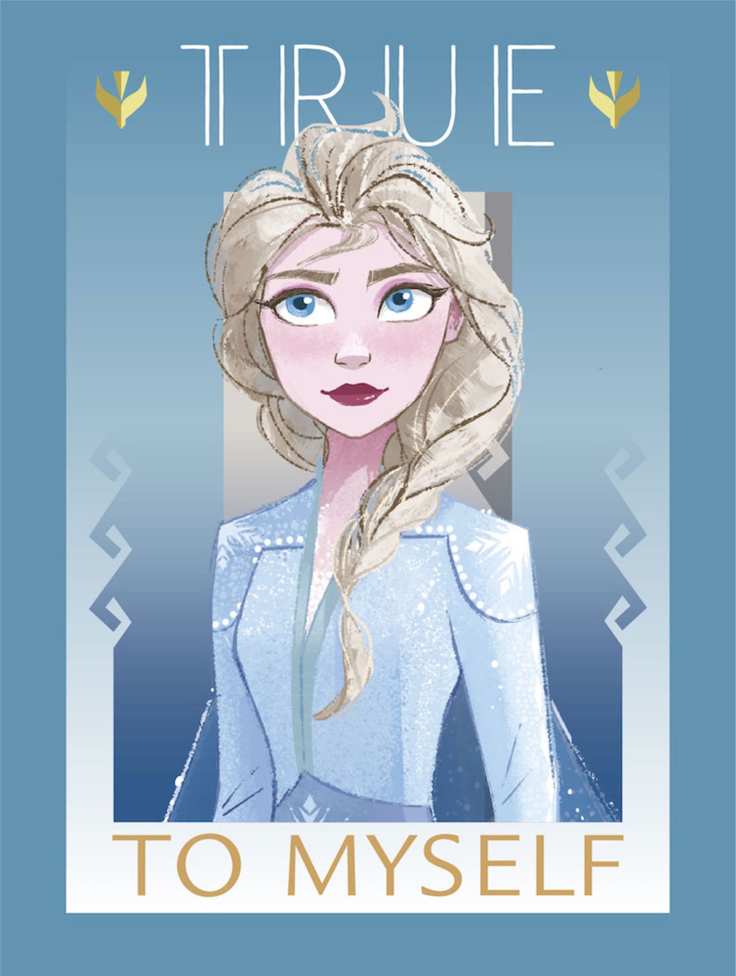 Art Print Frozen True To Myself 30x40cm