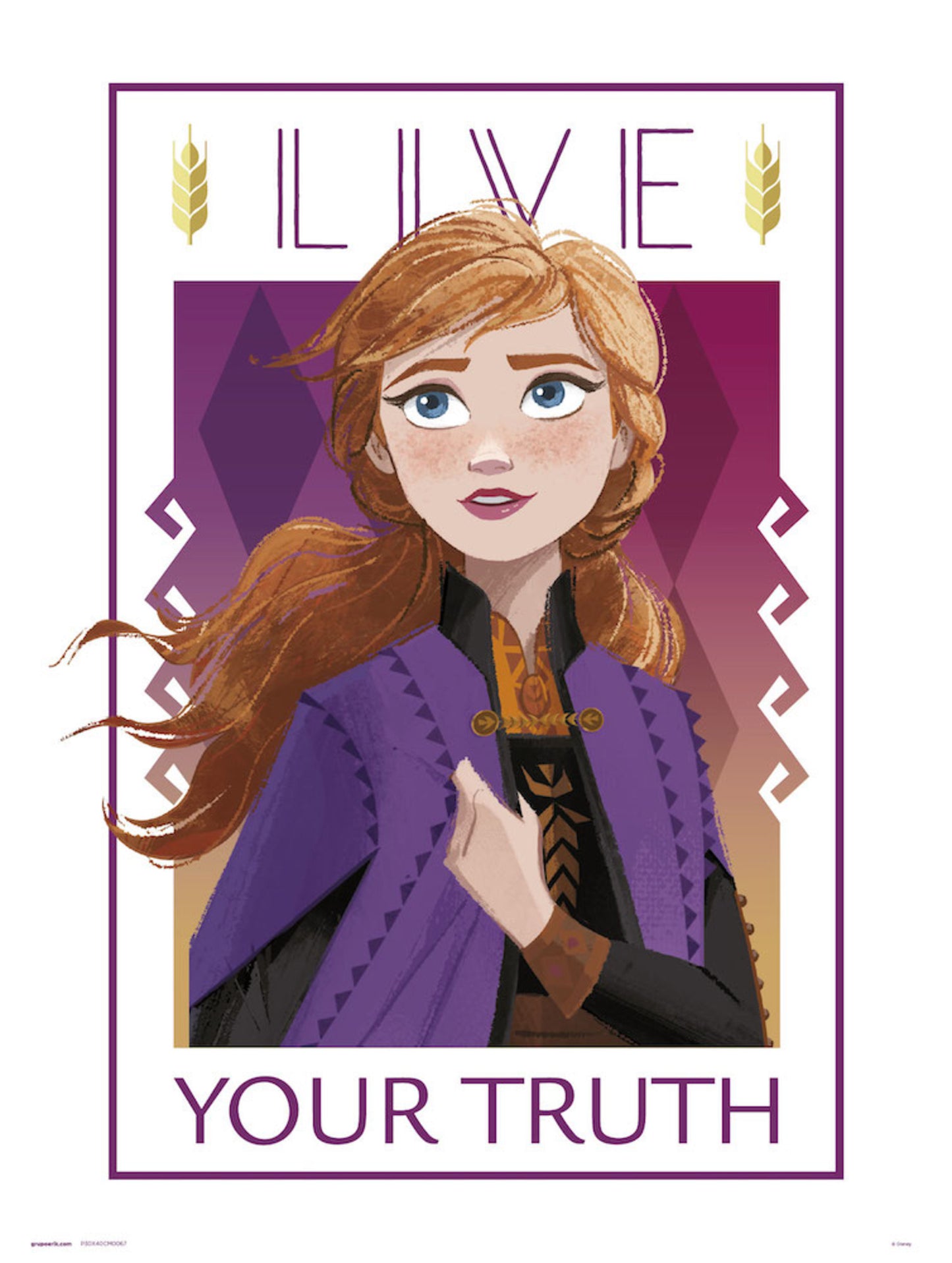 Art Print Frozen - Live Your Truth 30x40cm